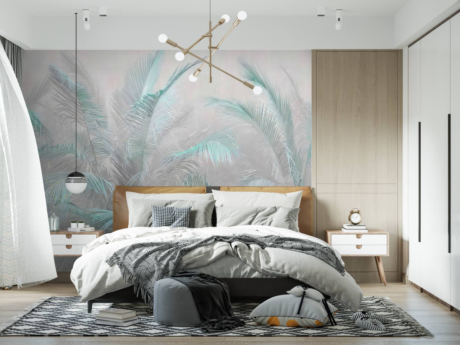 Фотошпалери туман, що огортає листя