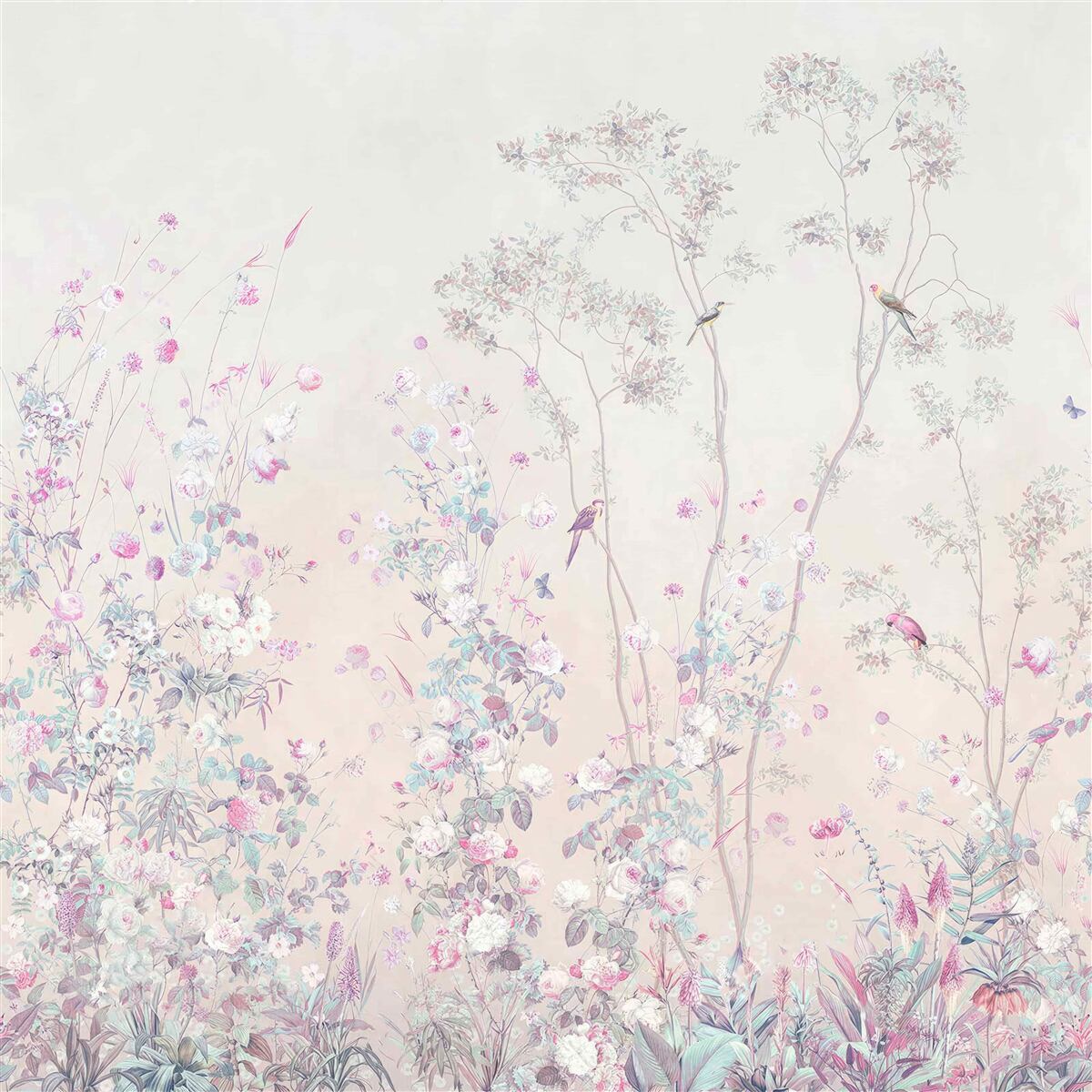 Фотошпалери птахи, що сидять на гілках дерев