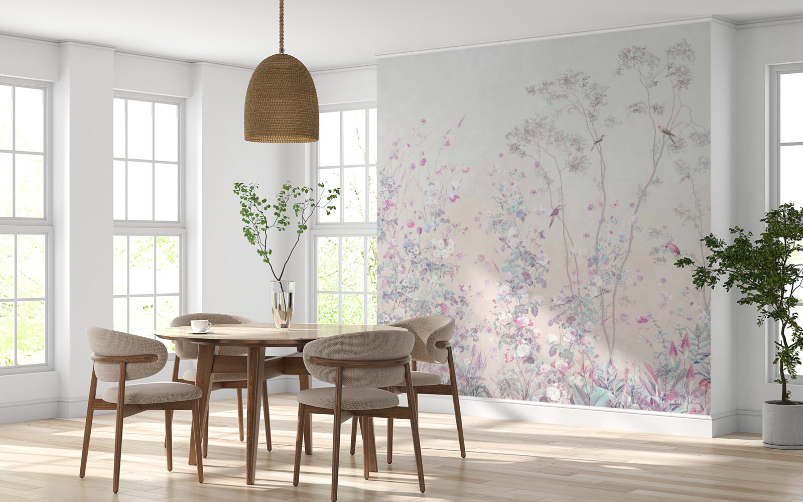 Фотошпалери птахи, що сидять на гілках дерев