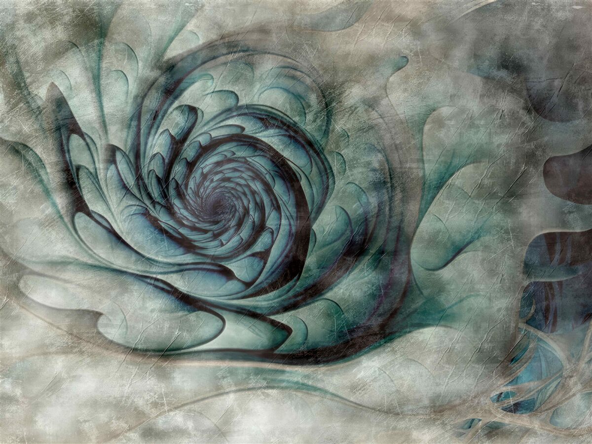 Фотошпалери мазки пензля, що створюють образ квітки