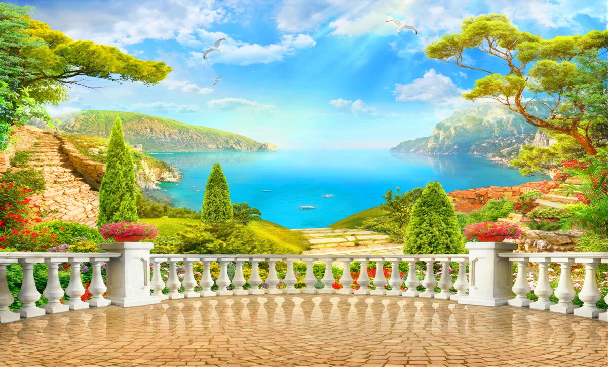 Фотошпалери захоплюючий краєвид з оглядового майданчика