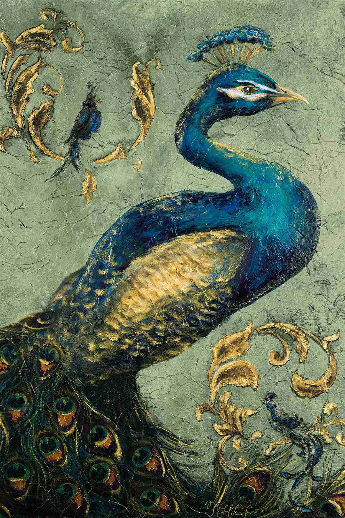 Фотошпалери дивовижно красивий павич