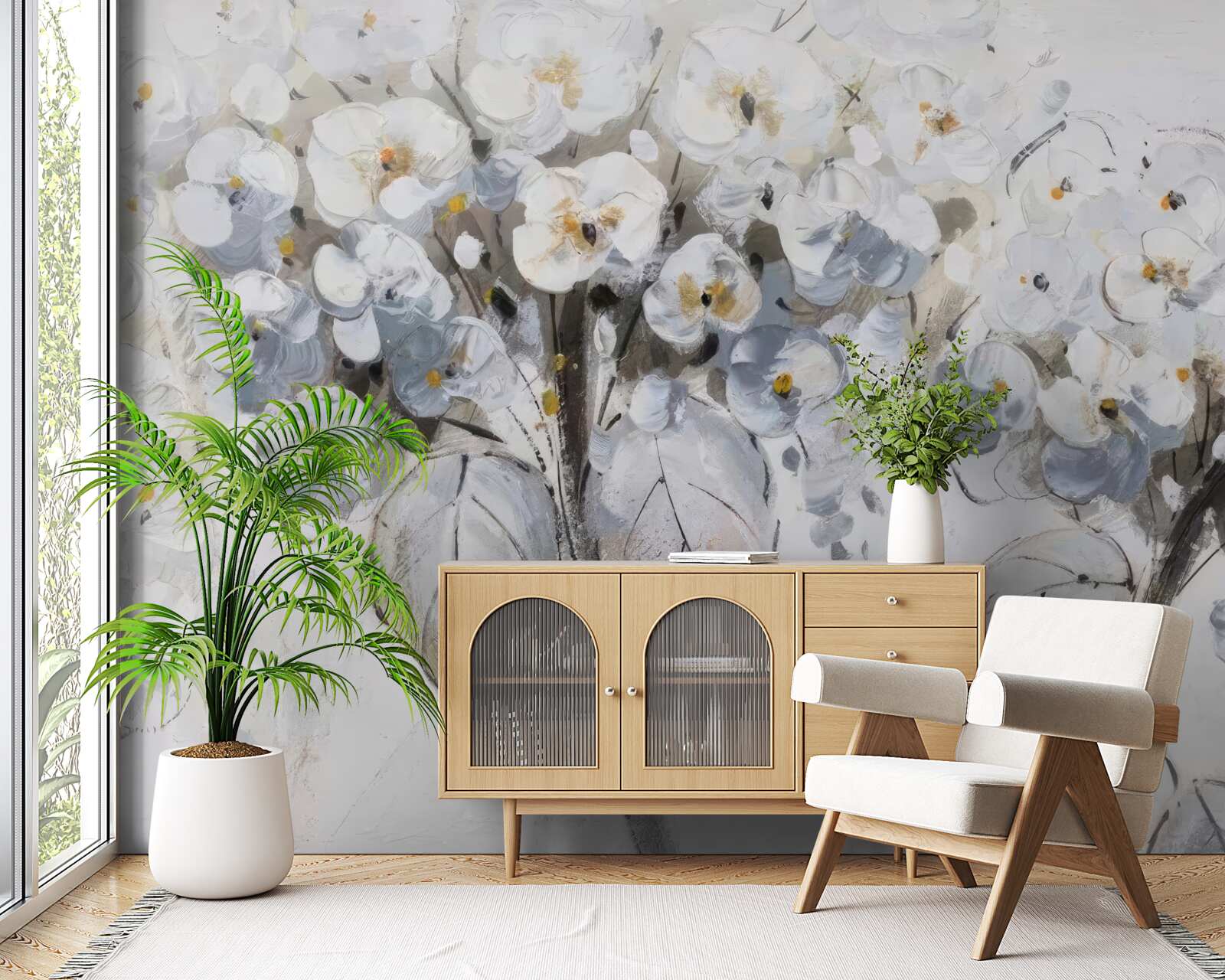 Фотошпалери подарували яскраві квіти