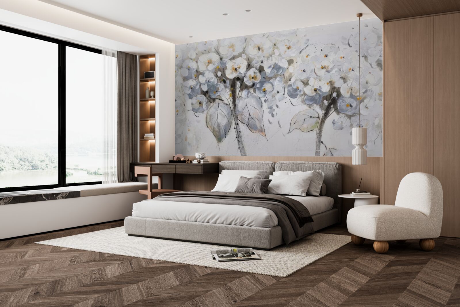 Фотошпалери подарували яскраві квіти