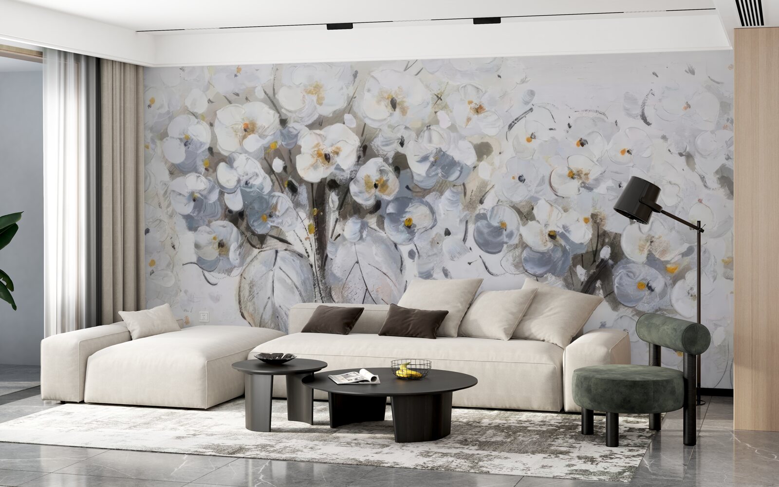 Фотошпалери подарували яскраві квіти