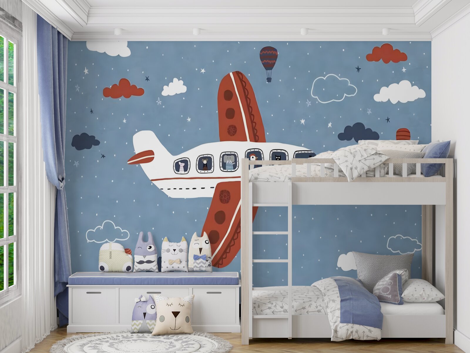 Фотошпалери тварини визирають з ілюмінаторів літаків