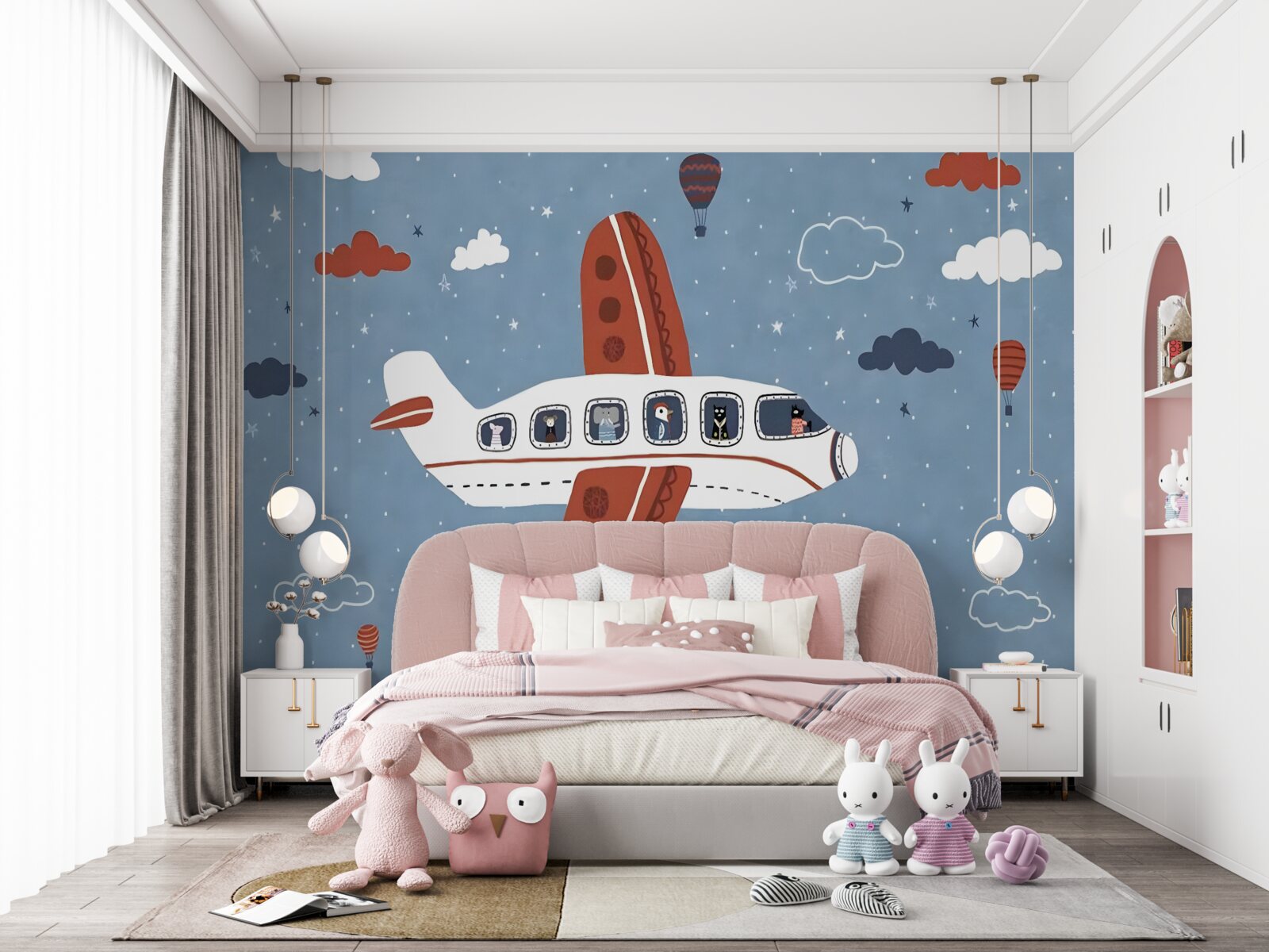 Фотошпалери тварини визирають з ілюмінаторів літаків