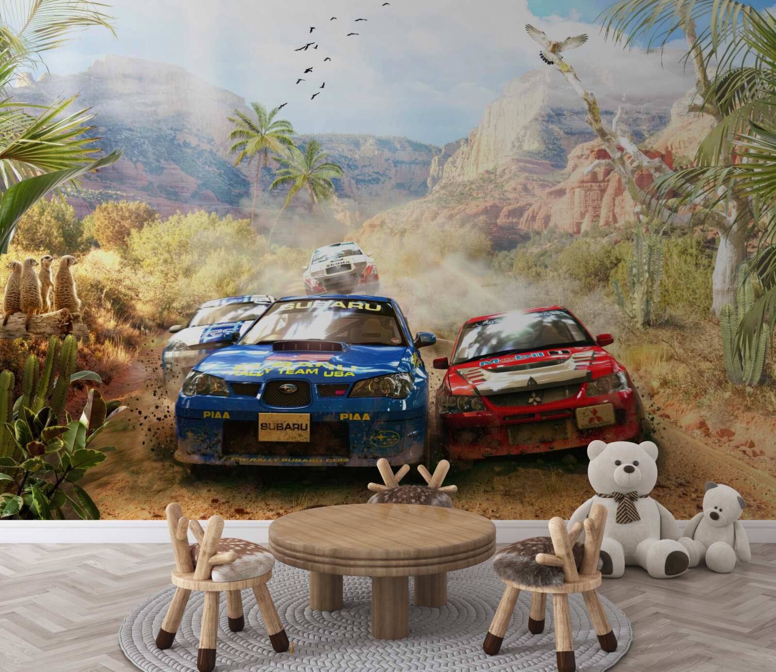 Фотошпалери перегони в пустелі