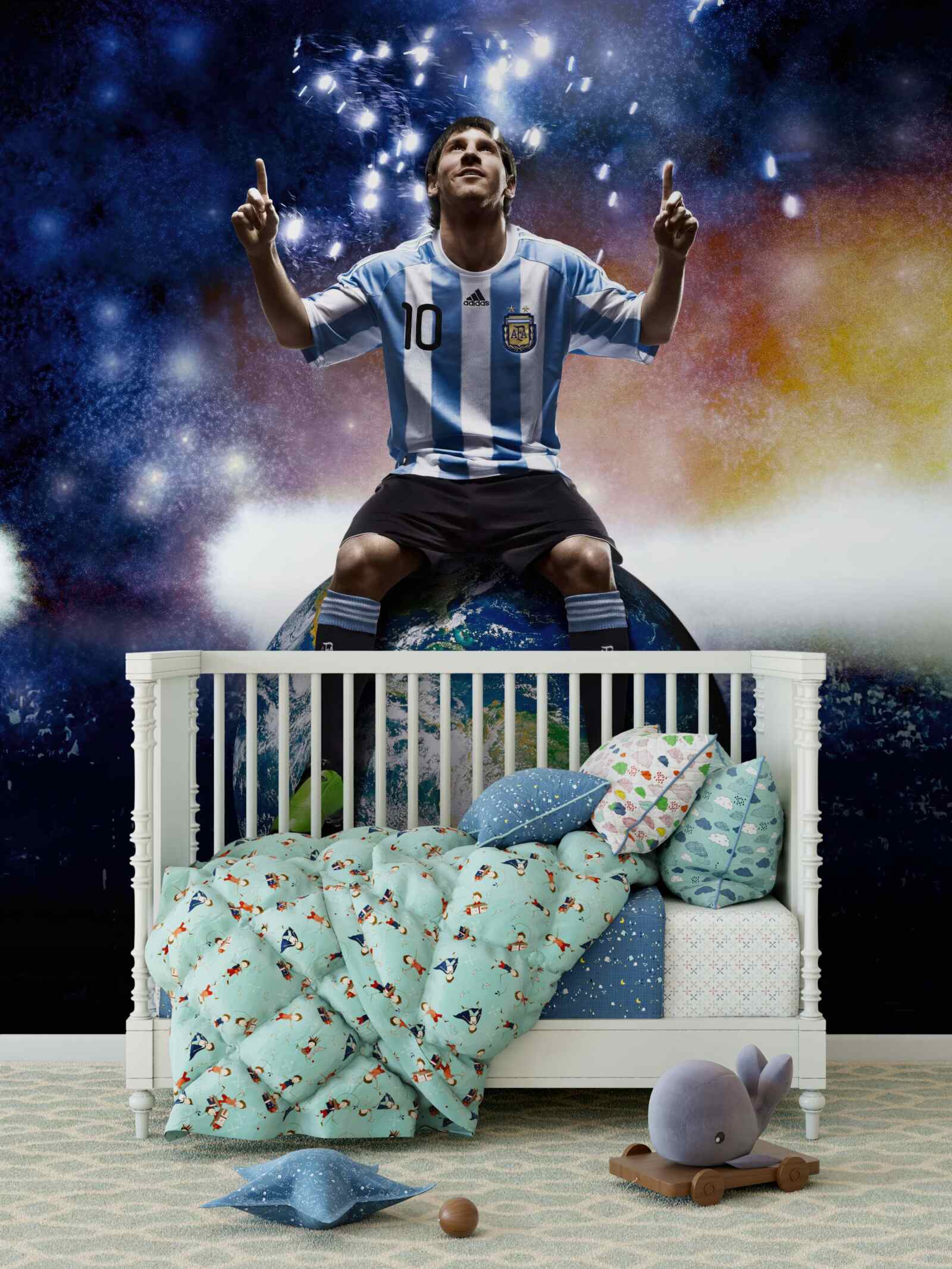 Фотошпалери мессі на землі