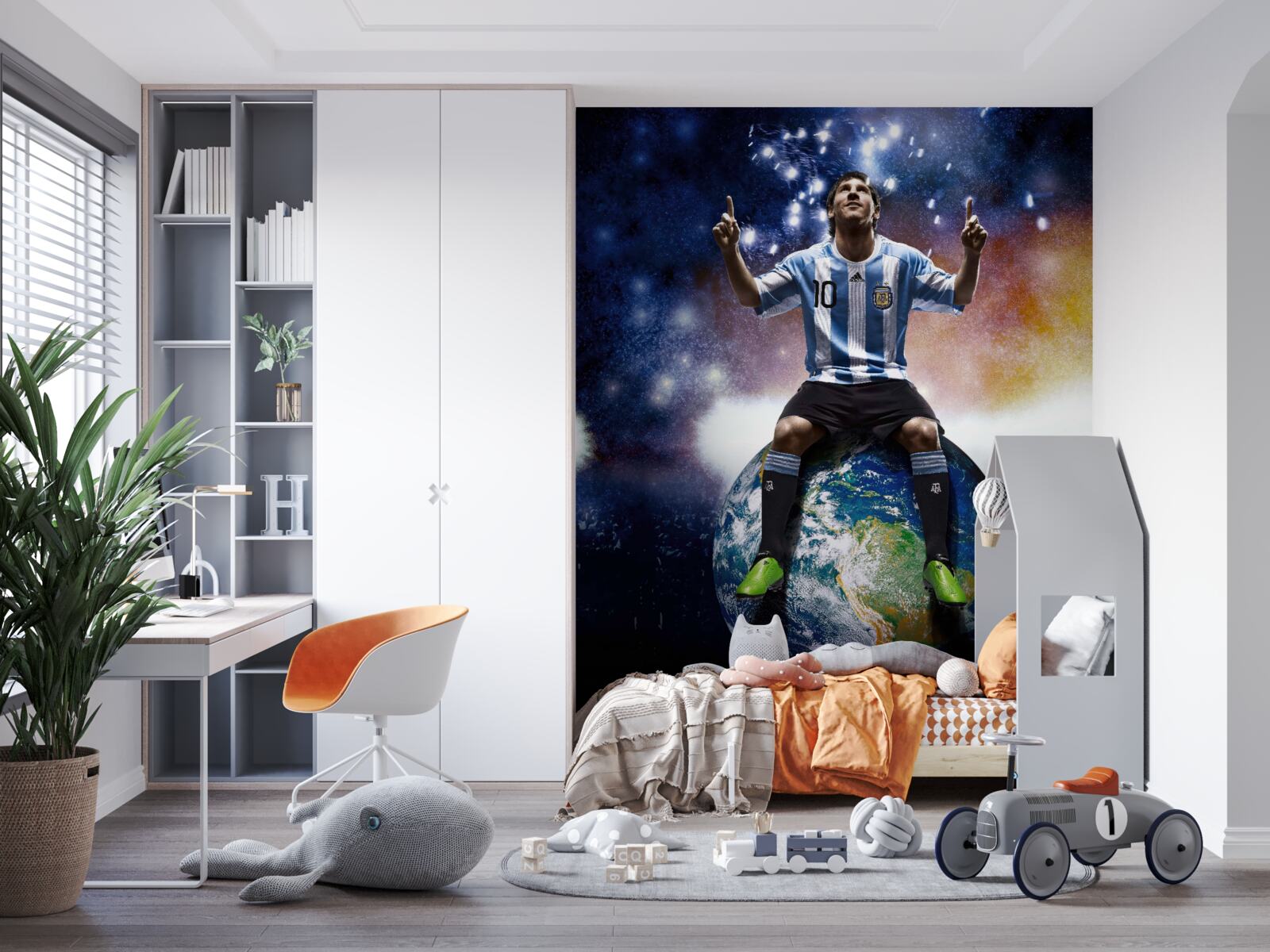 Фотошпалери мессі на землі