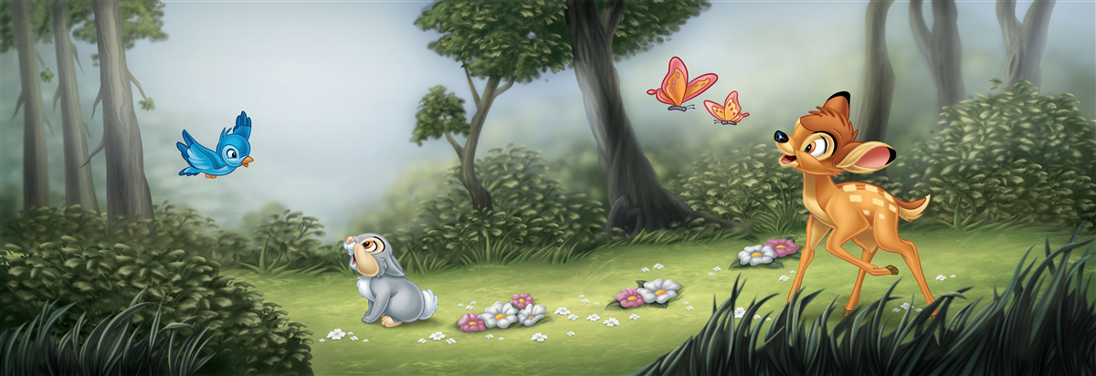 Фотошпалери сюжет натхненний мультфільмом "Бамбі"