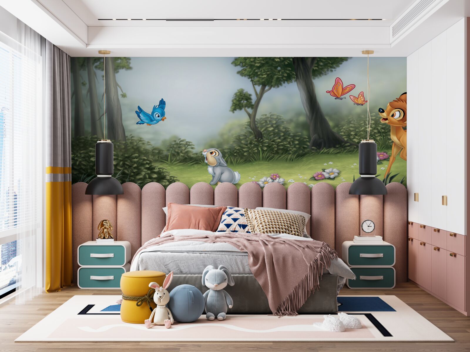 Фотошпалери сюжет натхненний мультфільмом "Бамбі"