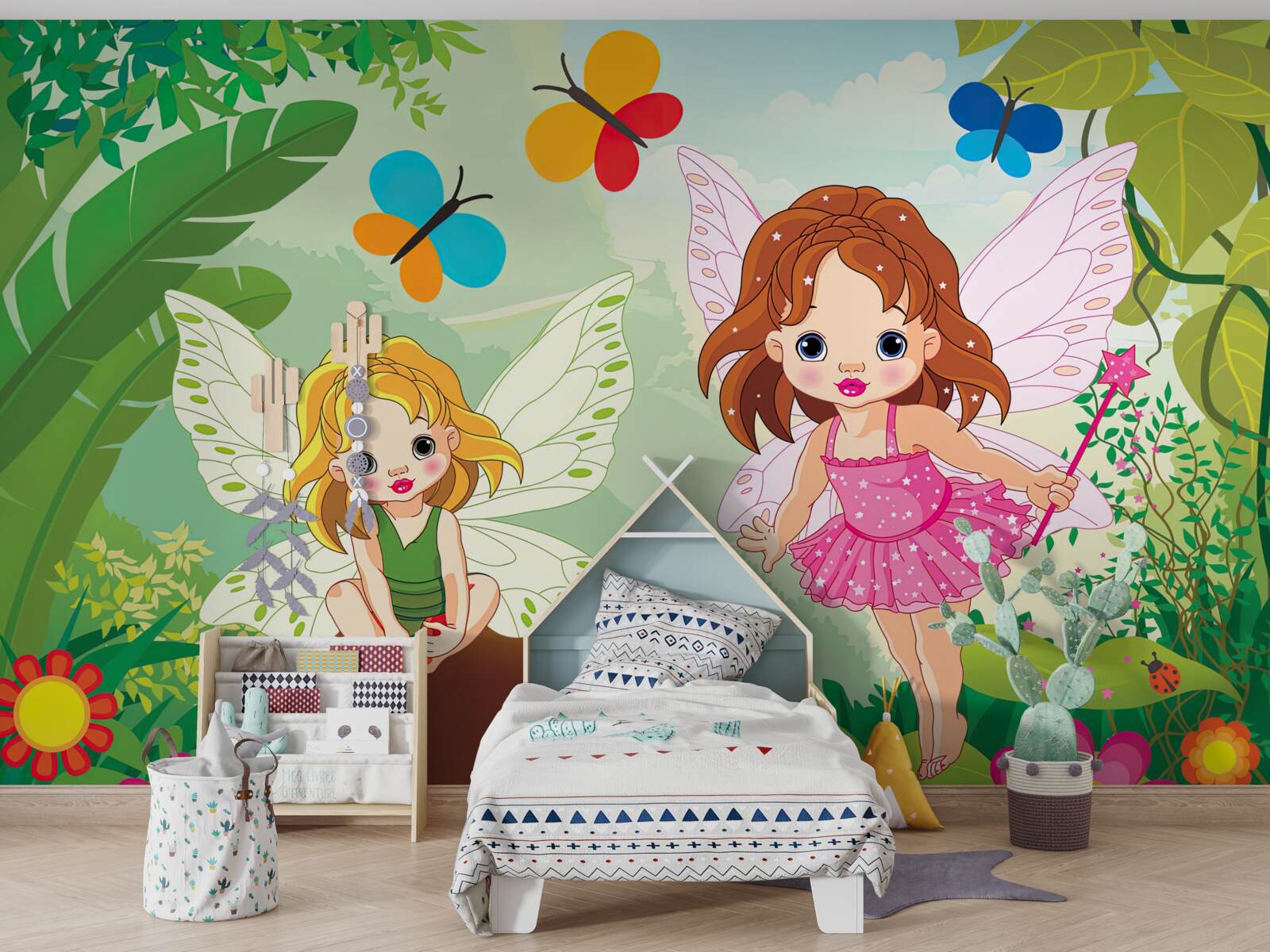 Фотошпалери дівчата-феї в лісі