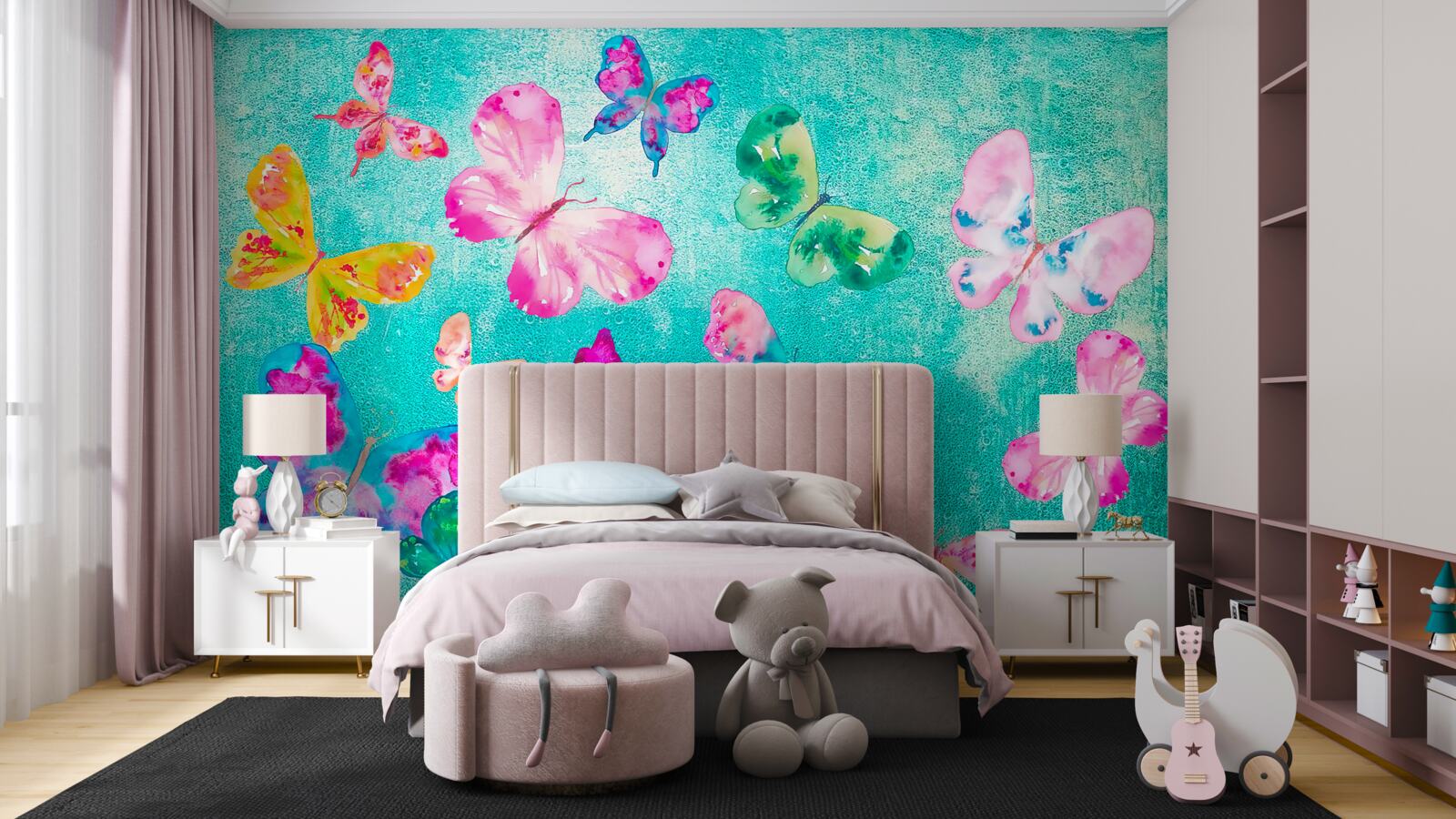 Фотошпалери метелики всіх кольорів