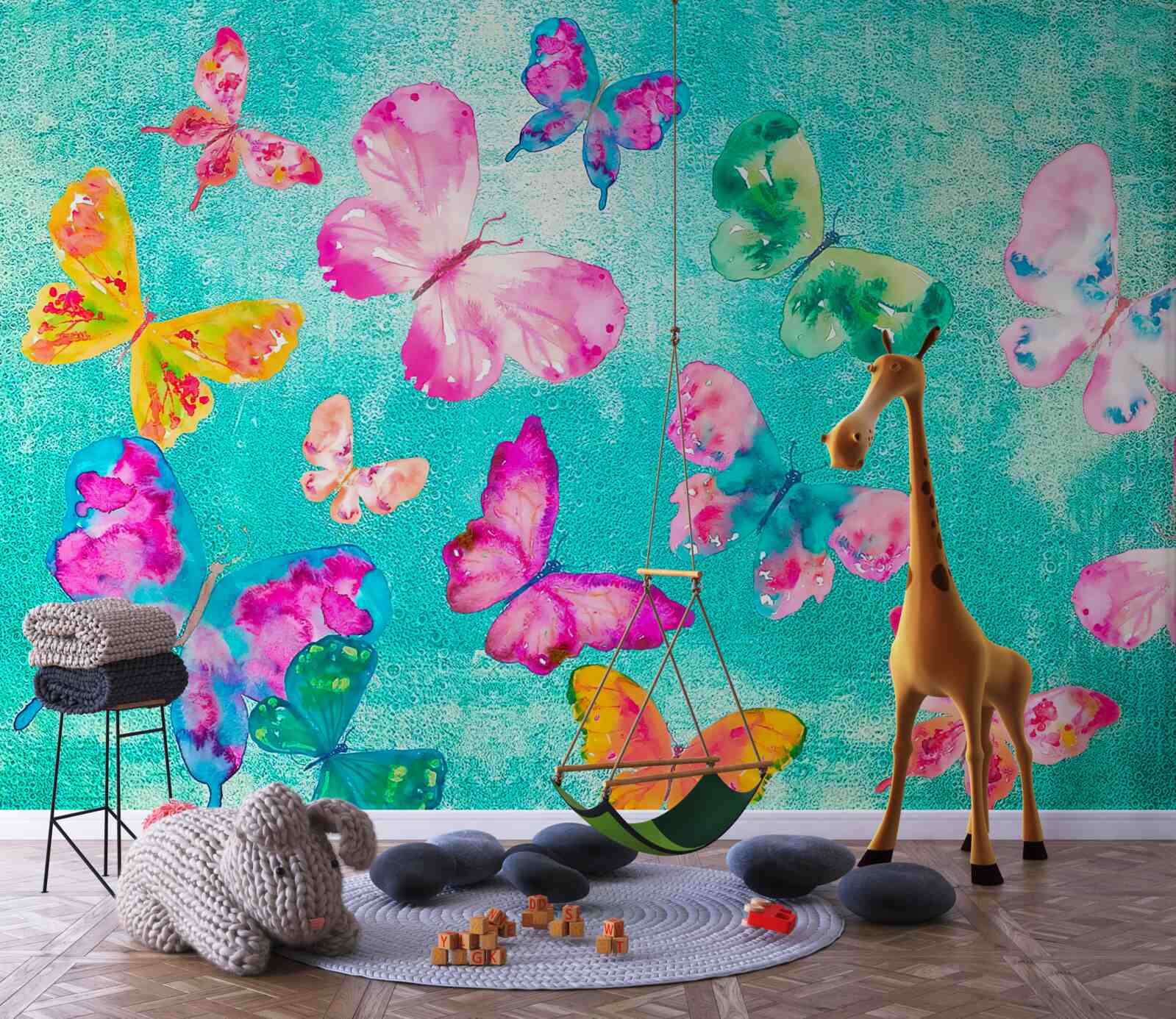 Фотошпалери метелики всіх кольорів