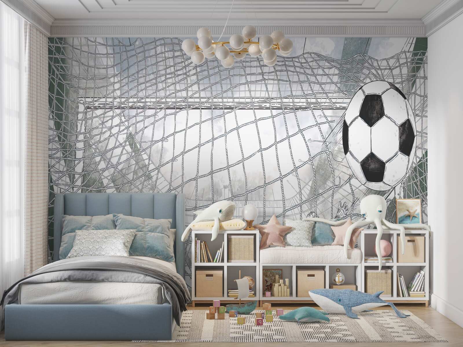 Фотошпалери контури гравців на полі