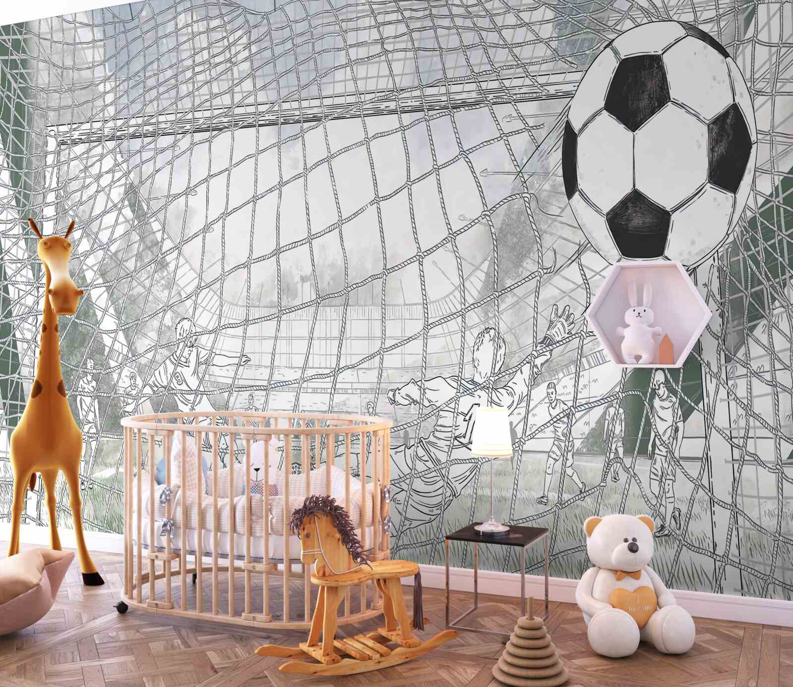 Фотошпалери контури гравців на полі