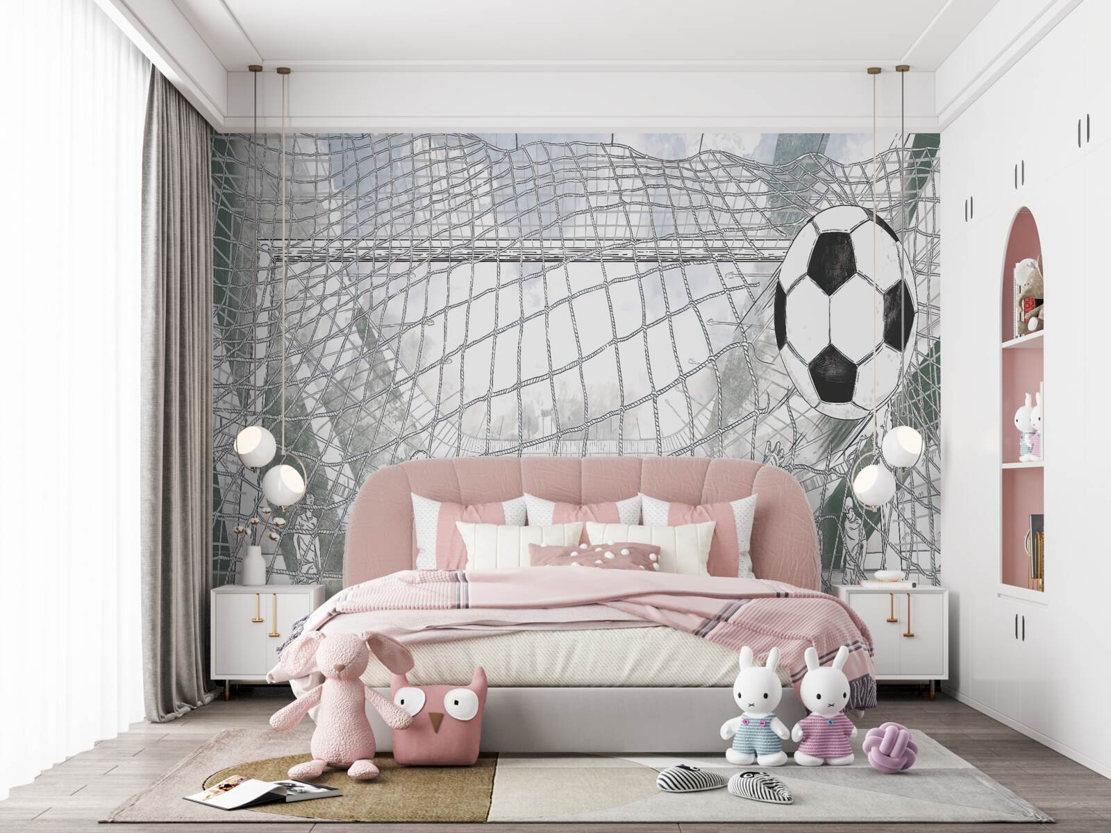 Фотошпалери контури гравців на полі