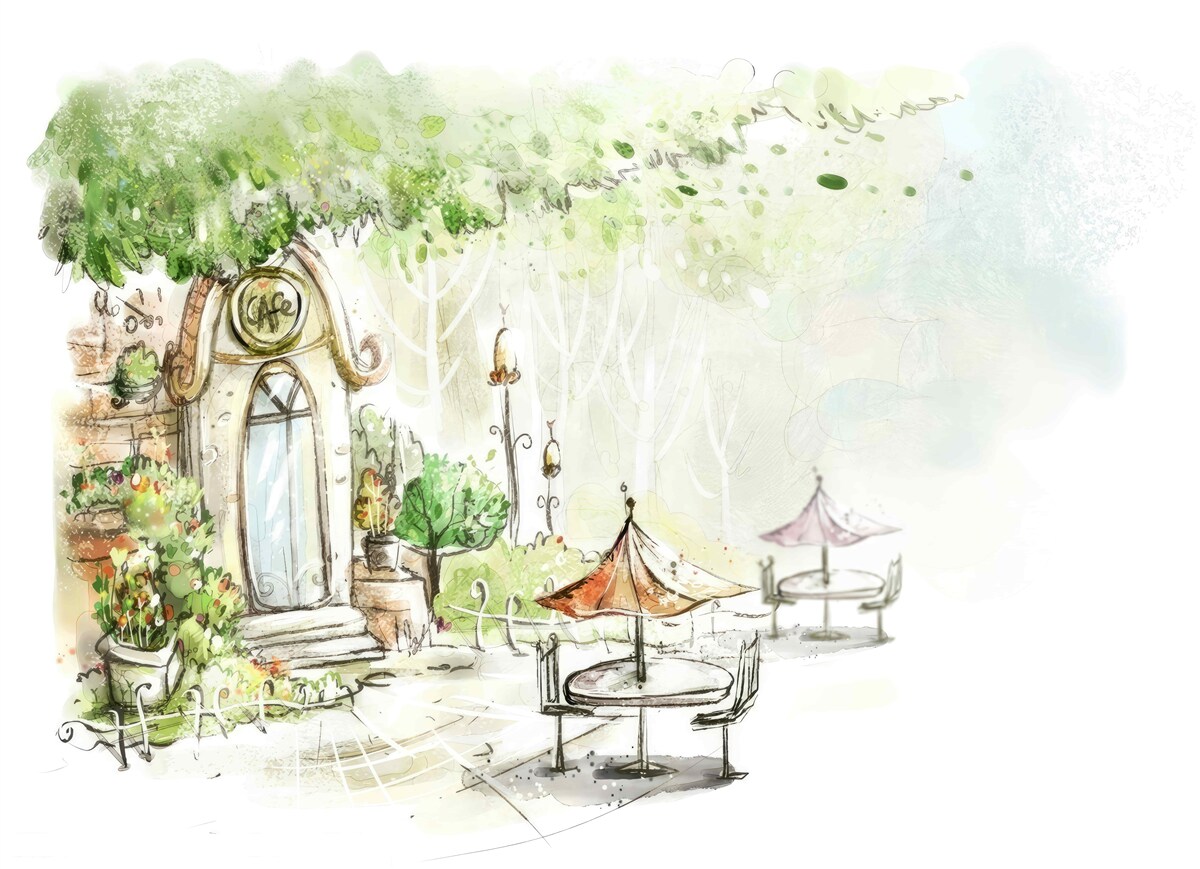 Фотошпалери подвір'я видно на фото