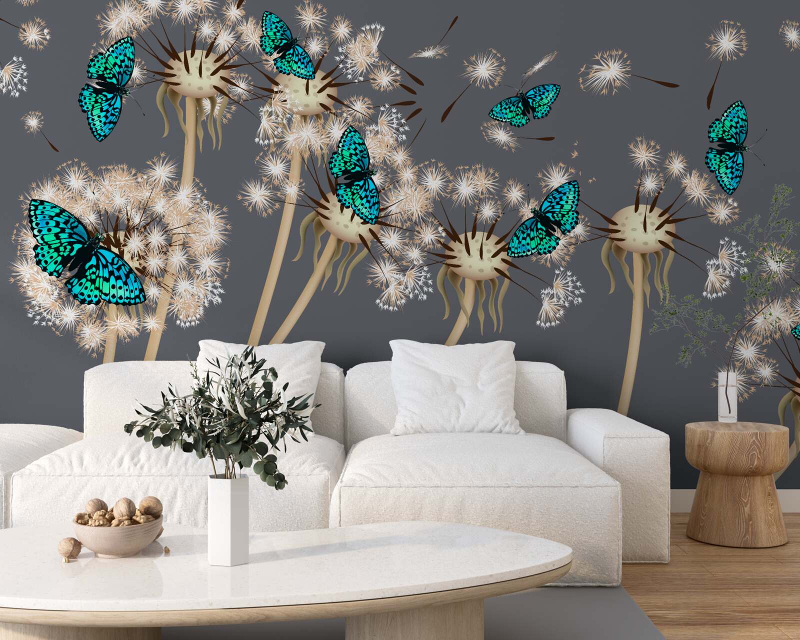 Фотошпалери косулі та метелики