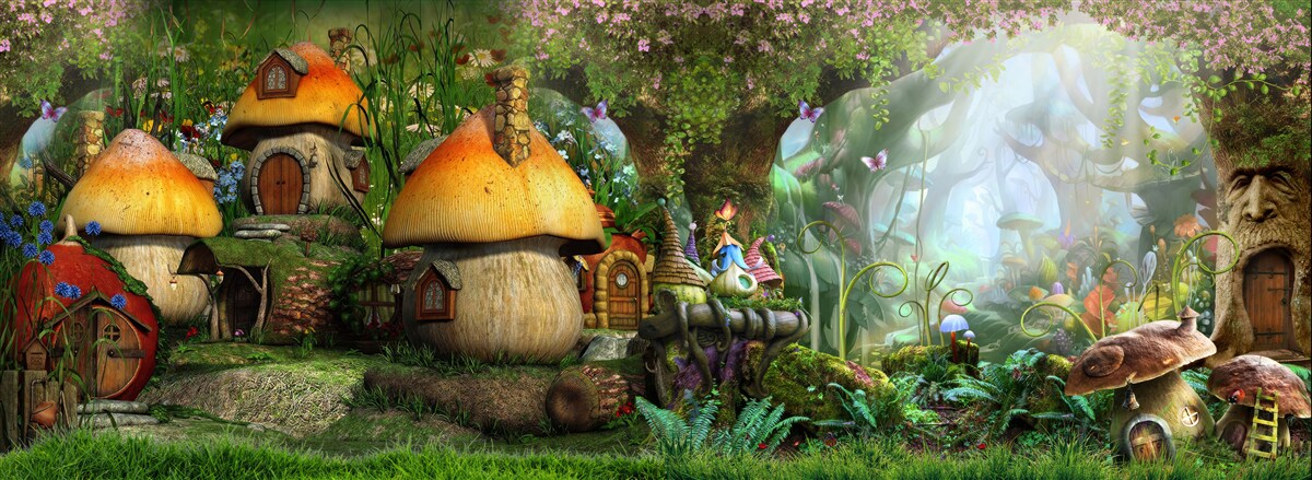 Фотошпалери казкове село