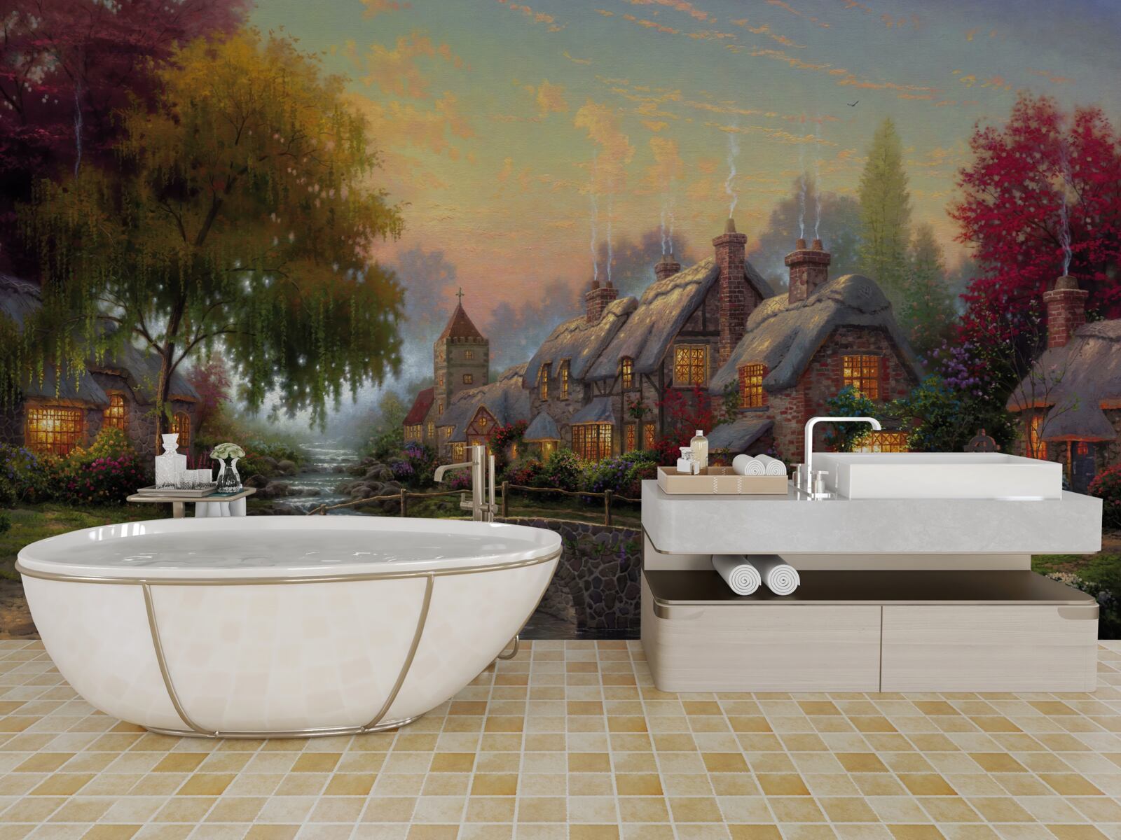 Фотошпалери сільський пейзаж