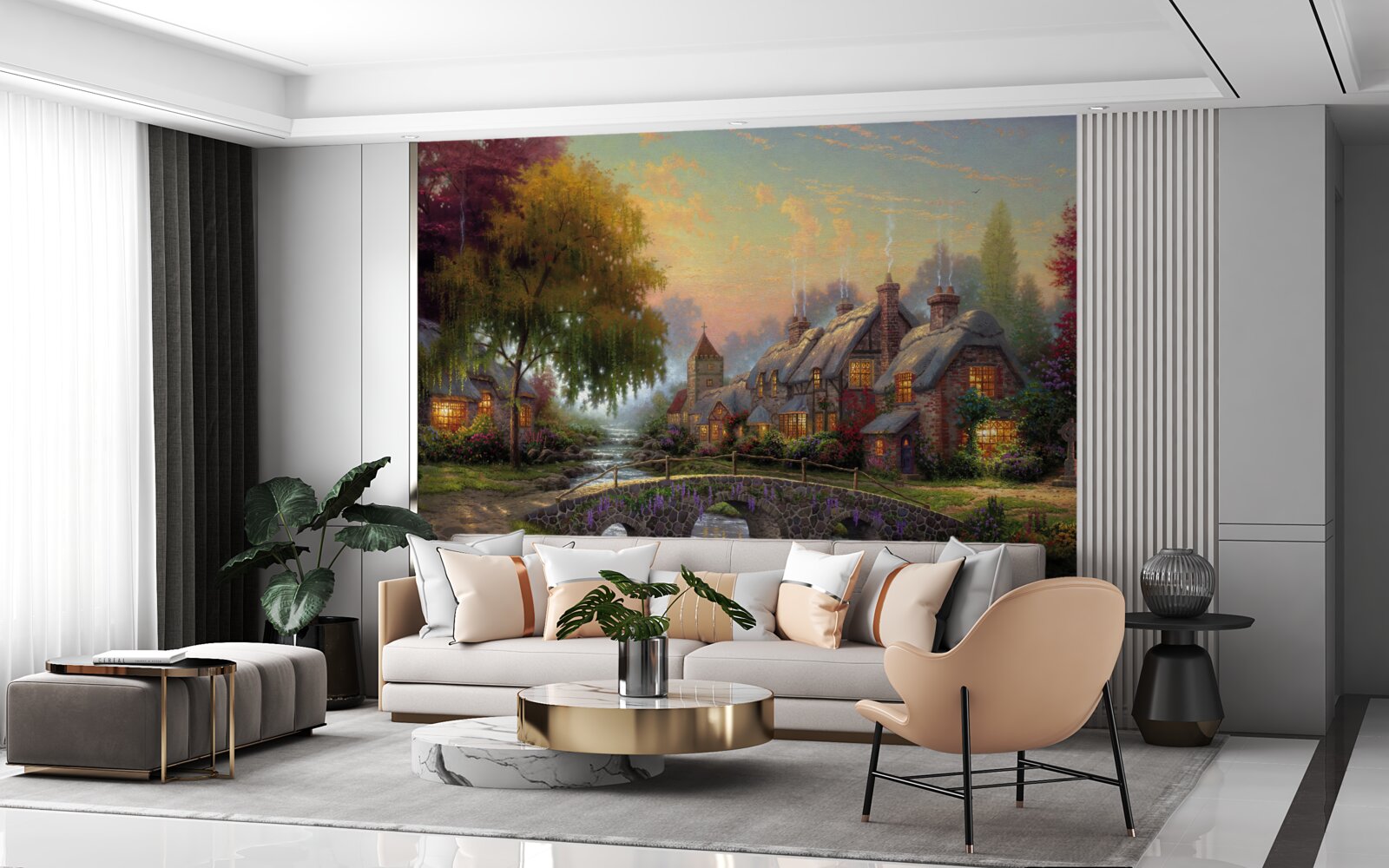 Фотошпалери сільський пейзаж