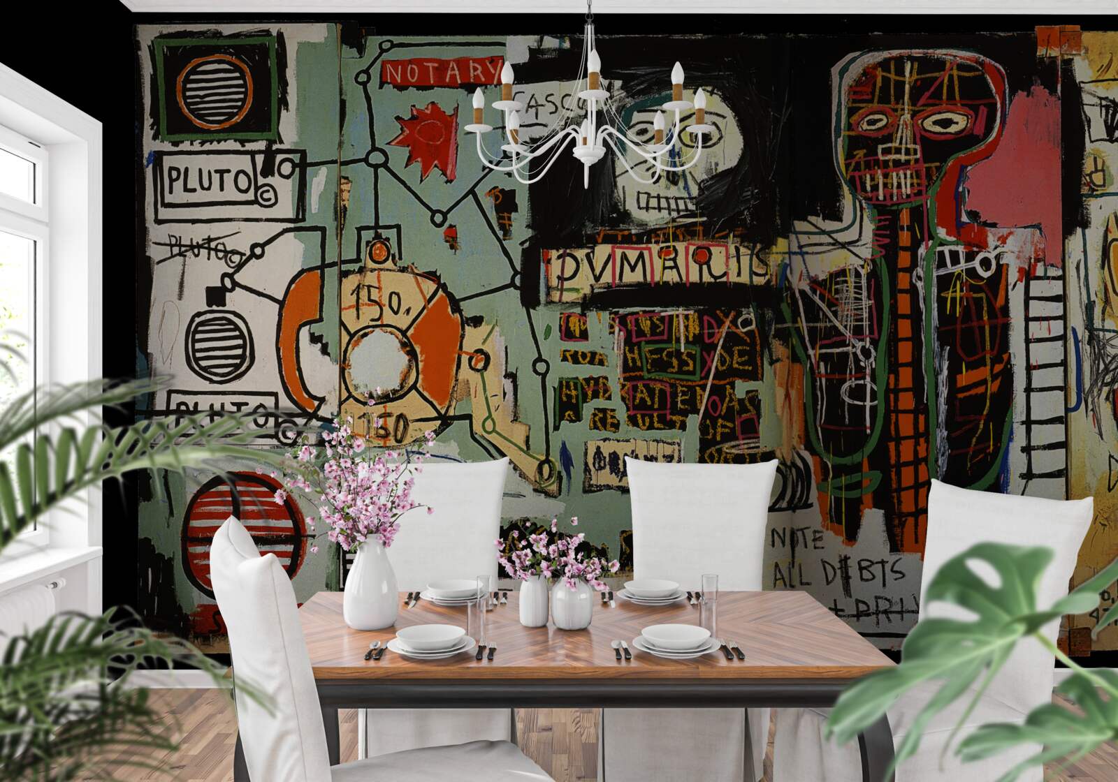 Фотошпалери темні картини та настінні написи