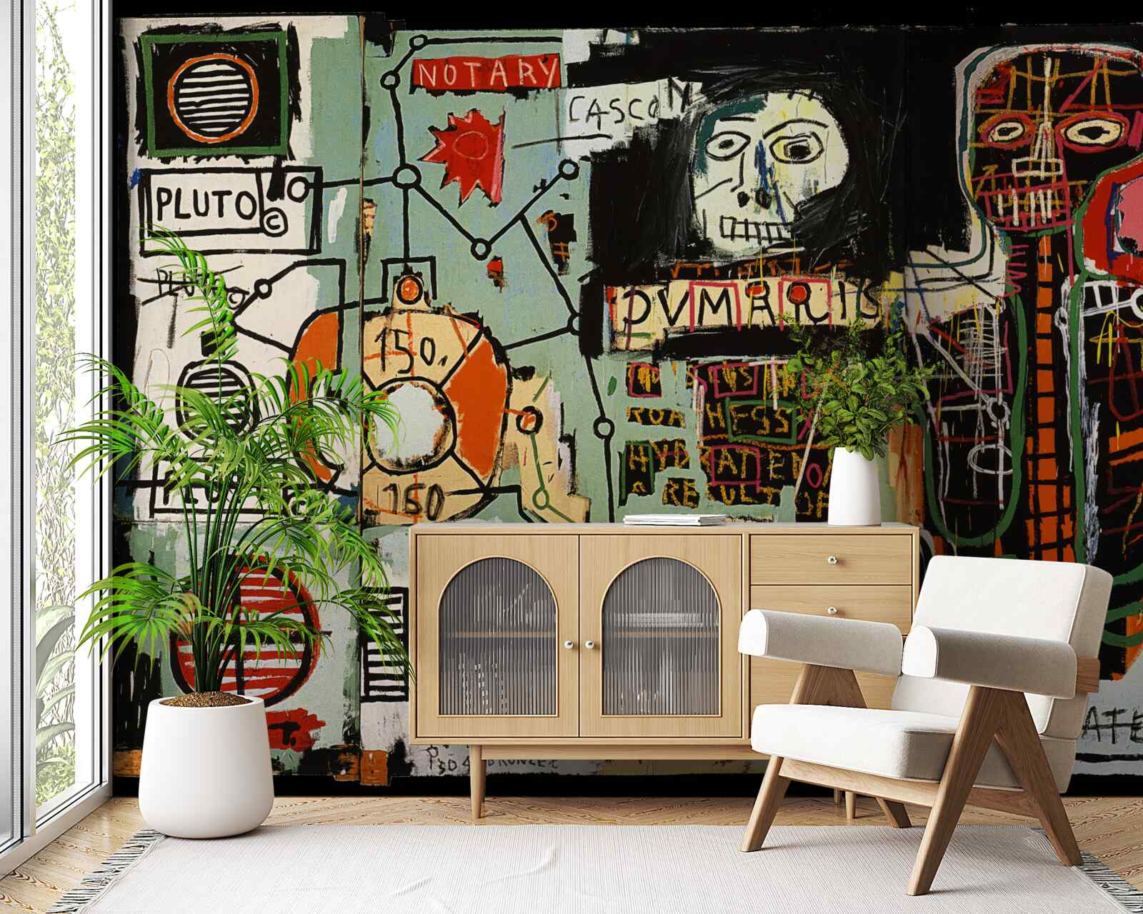 Фотошпалери темні картини та настінні написи