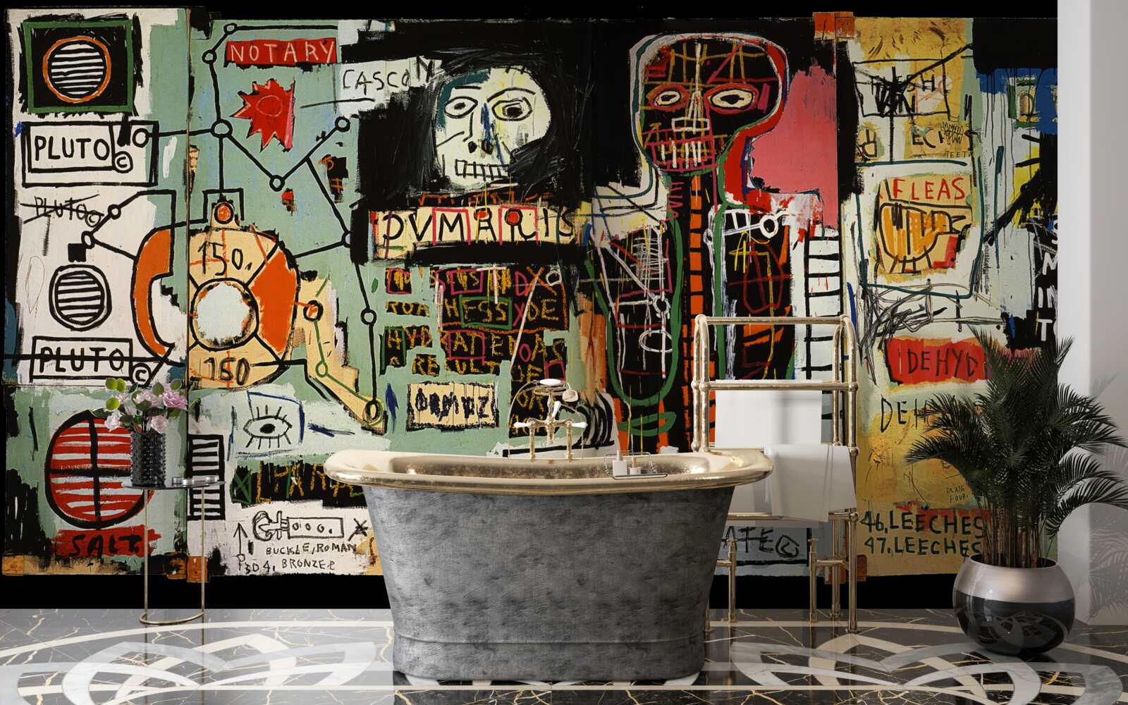 Фотошпалери темні картини та настінні написи