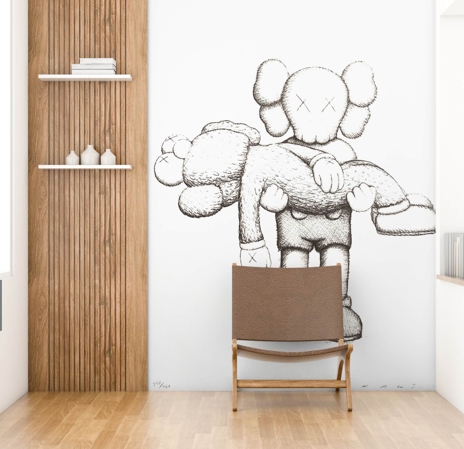 Фотошпалери один герой тримає іншого на руках