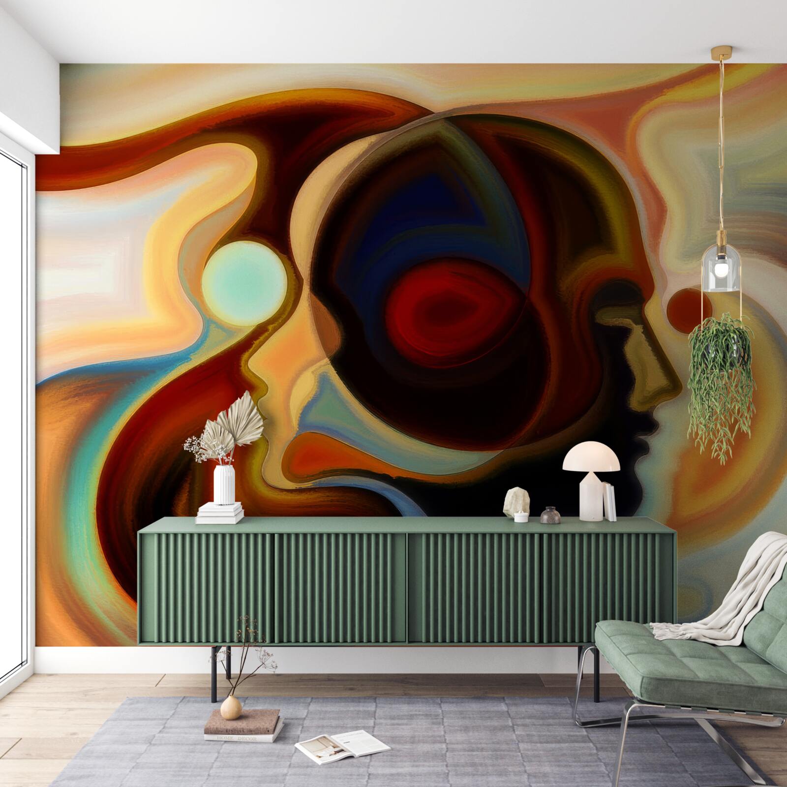 Фотошпалери яскраві образи юнака та дівчини