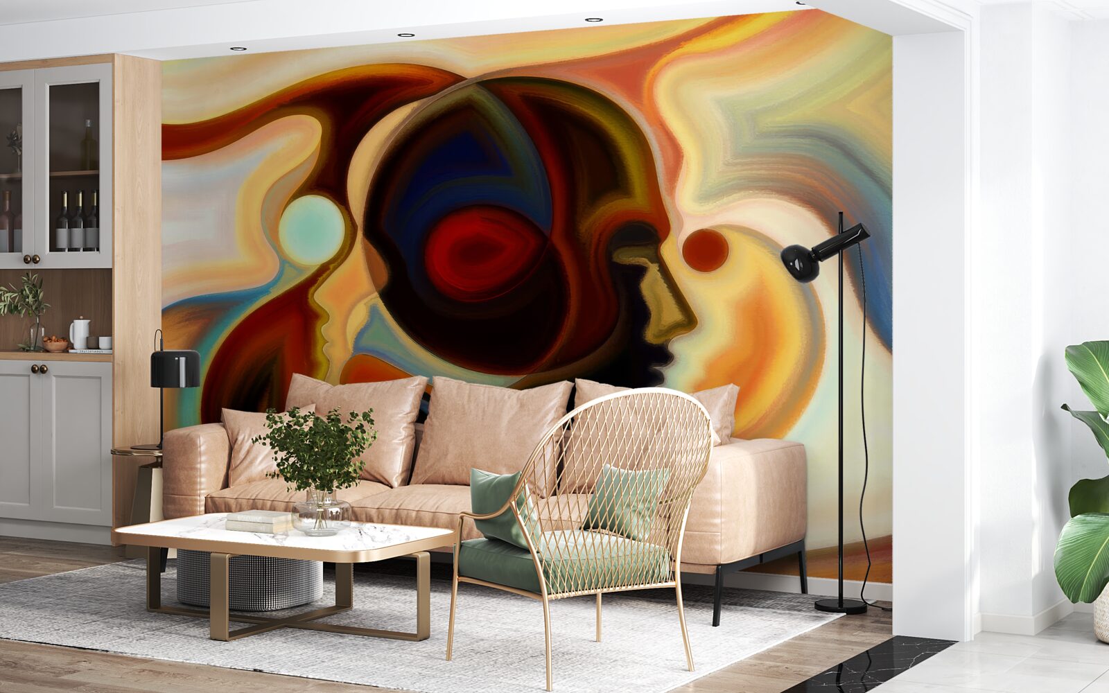 Фотошпалери яскраві образи юнака та дівчини