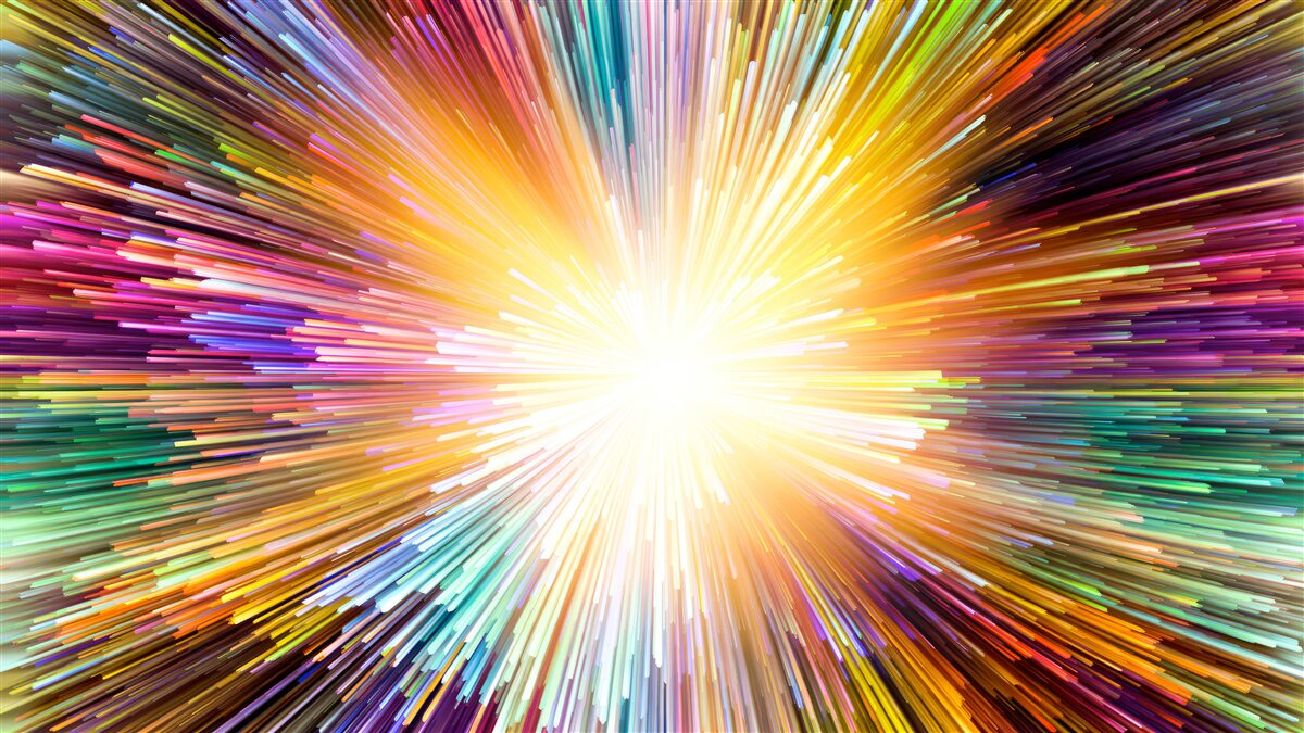 Фотошпалери яскраві спалахи різних кольорів