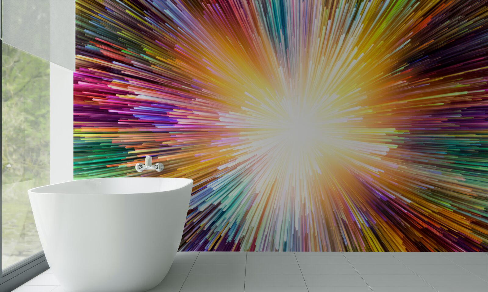 Фотошпалери яскраві спалахи різних кольорів