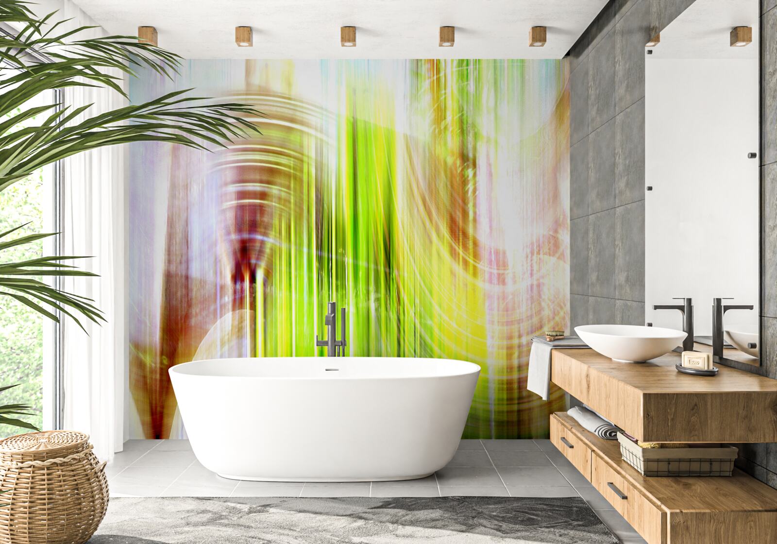 Фотошпалери барвиста абстракція