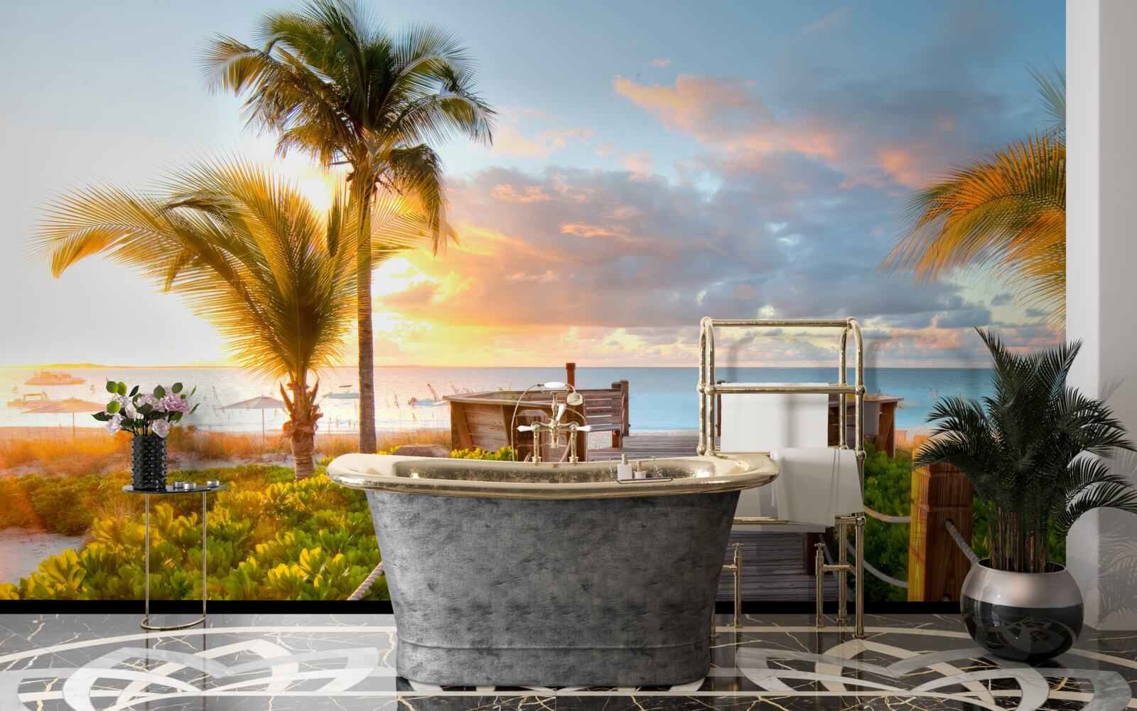 Фотошпалери прохід, що веде до моря