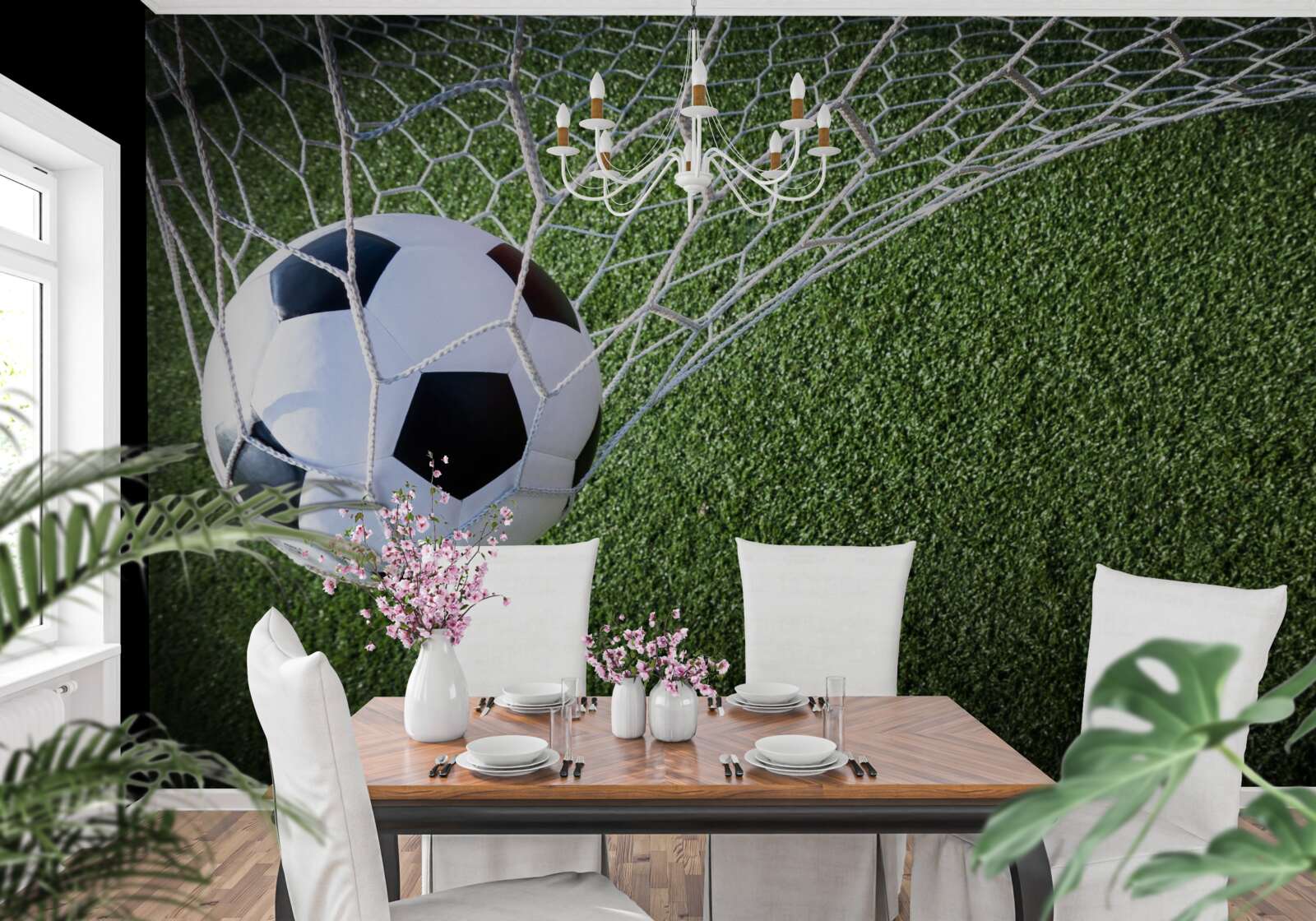 Фотошпалери м'яч у воротах