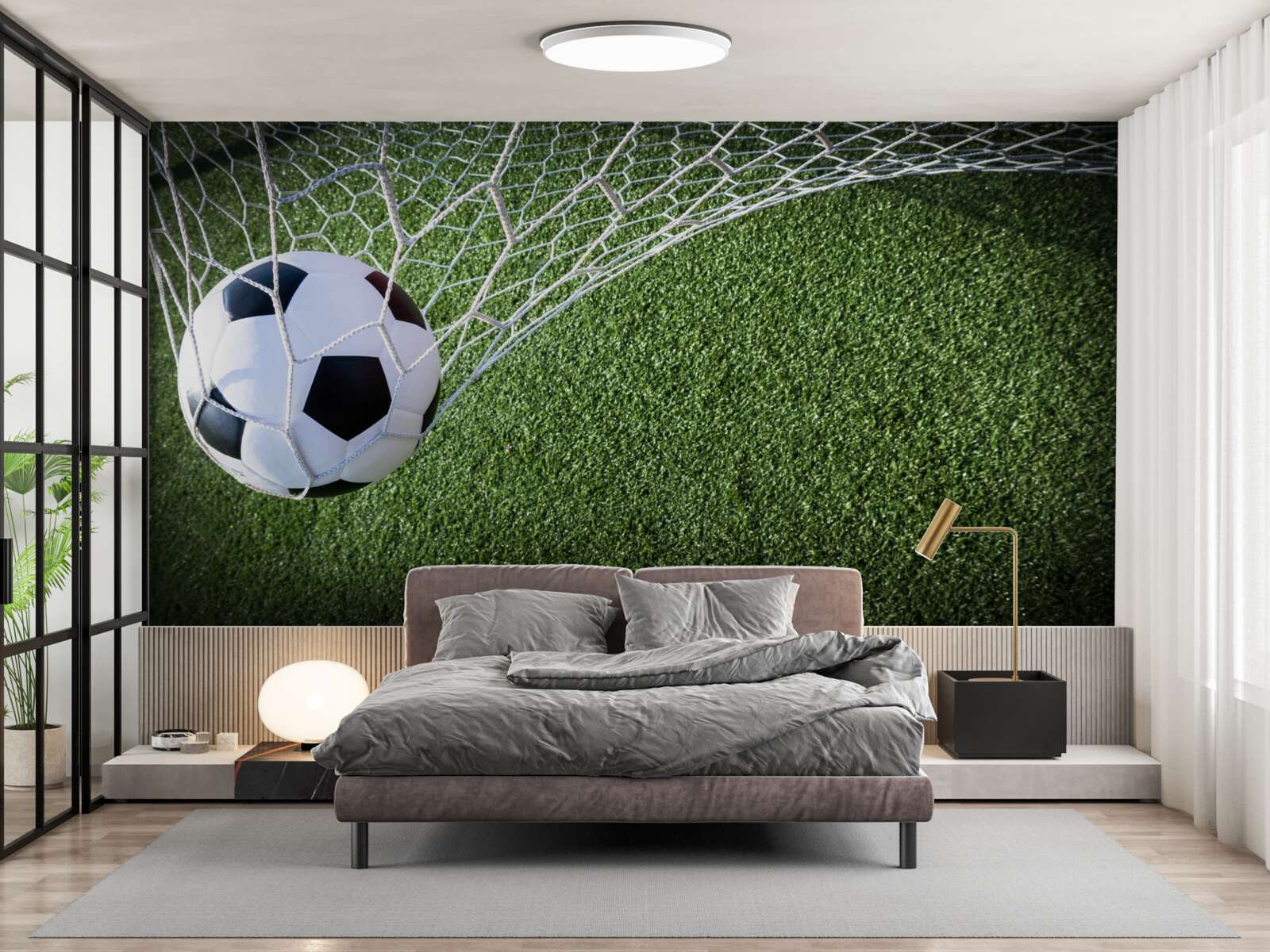 Фотошпалери м'яч у воротах