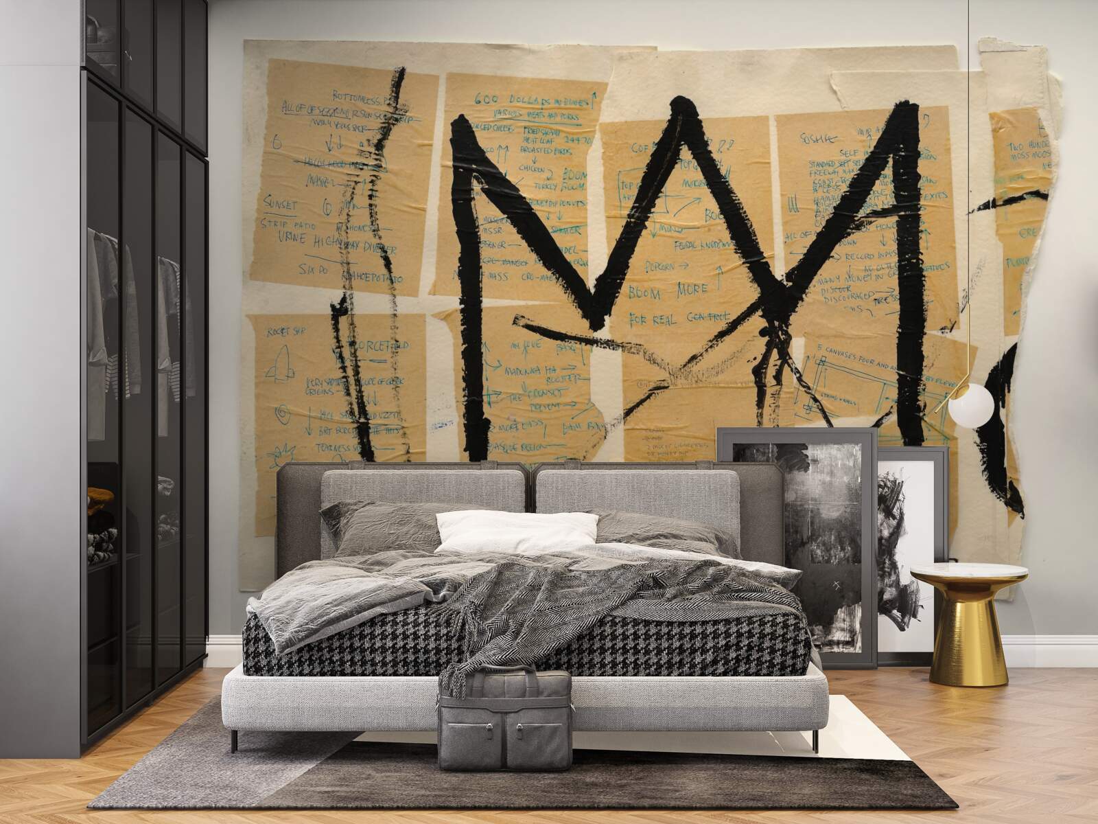 Фотошпалери чорна корона, зображена на банкнотах