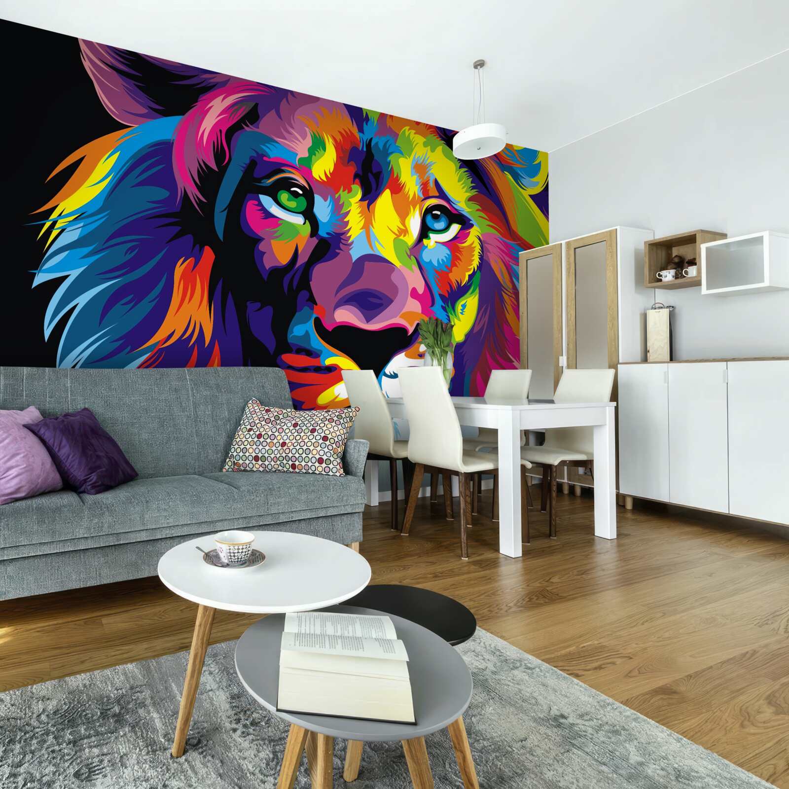Фотошпалери поп-арт зображення лева