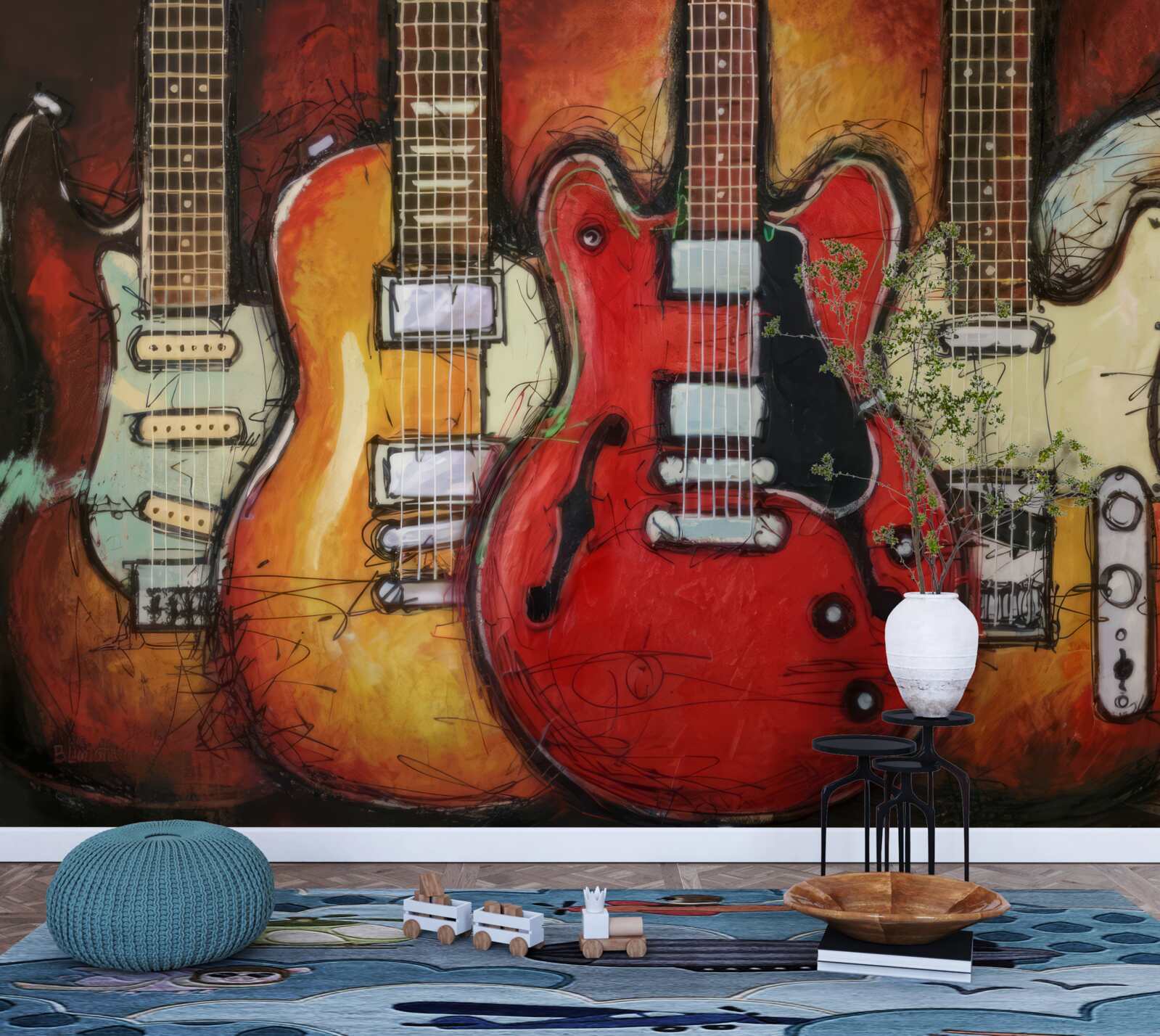 Фотошпалери гітари різних конструкцій