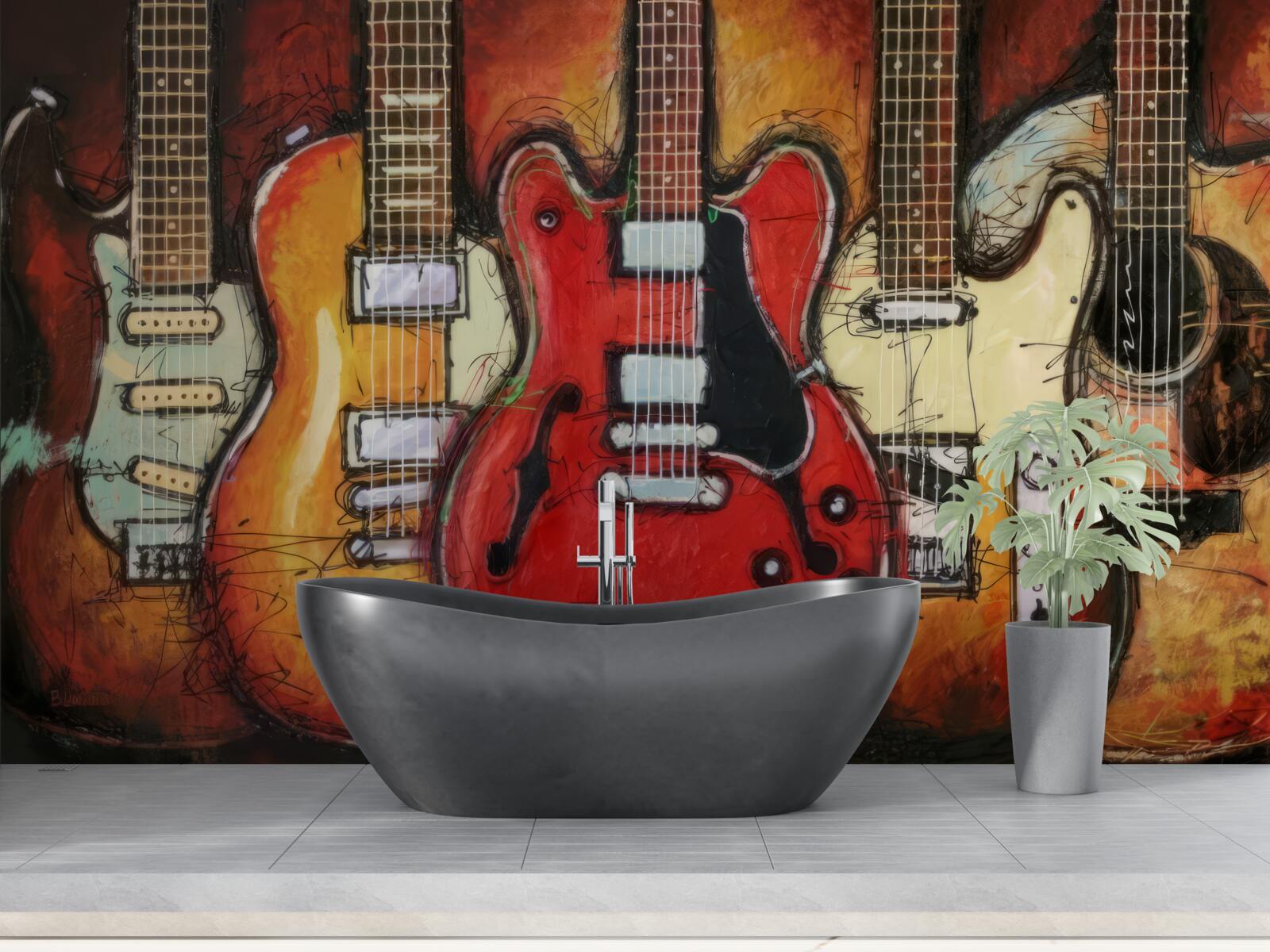 Фотошпалери гітари різних конструкцій