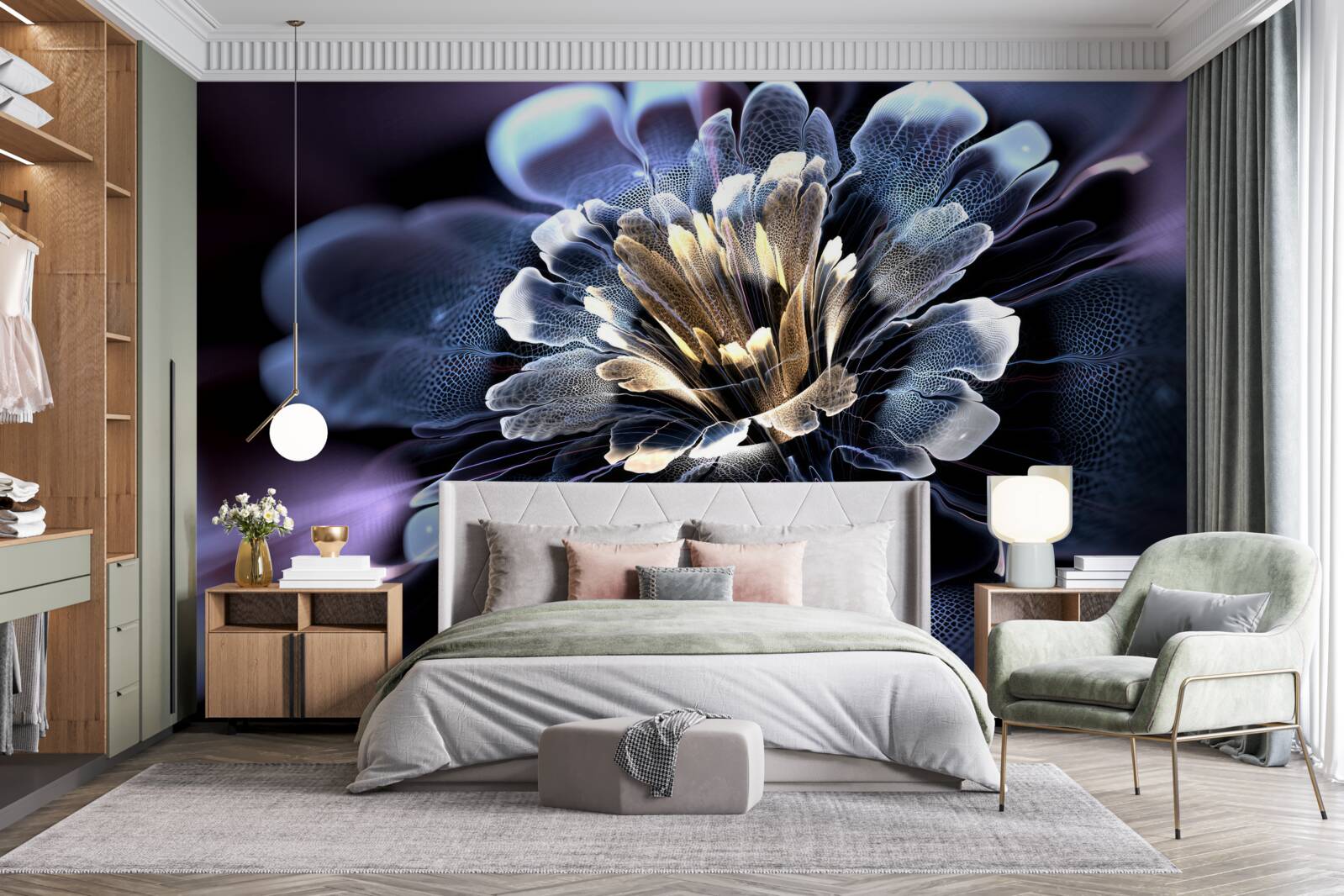 Фотошпалери велика екзотична квітка