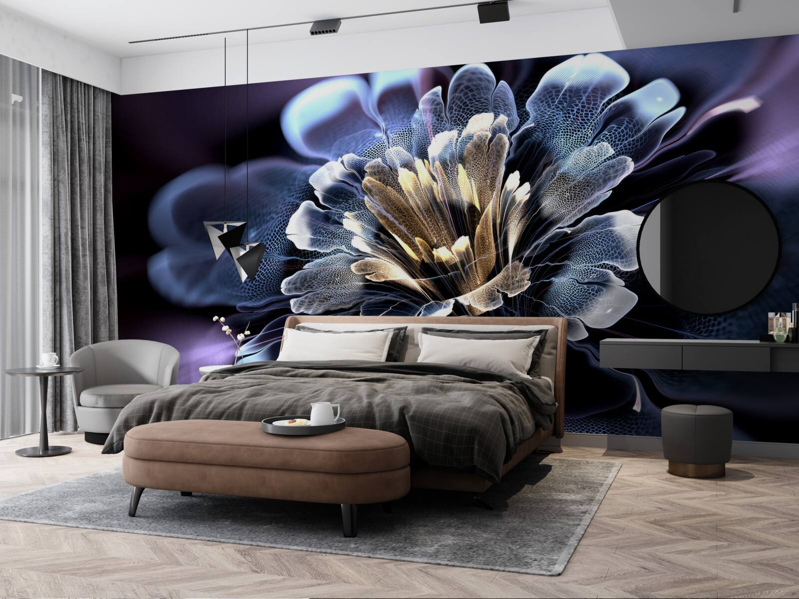 Фотошпалери велика екзотична квітка