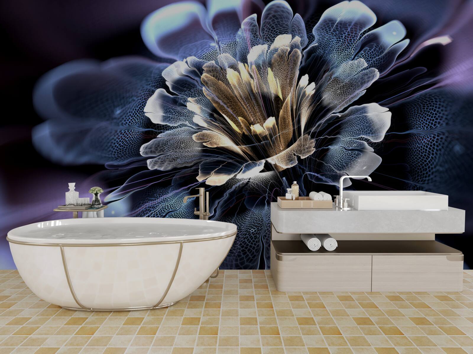 Фотошпалери велика екзотична квітка