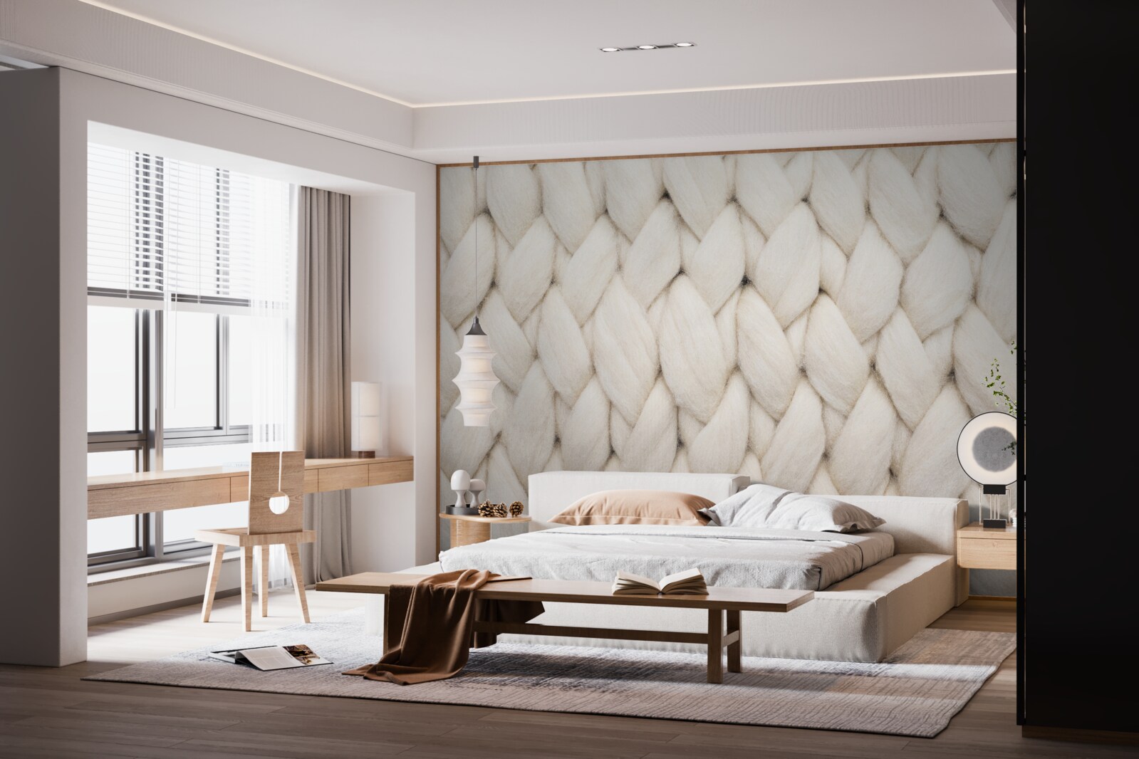 Фотошпалери плетіння нитками