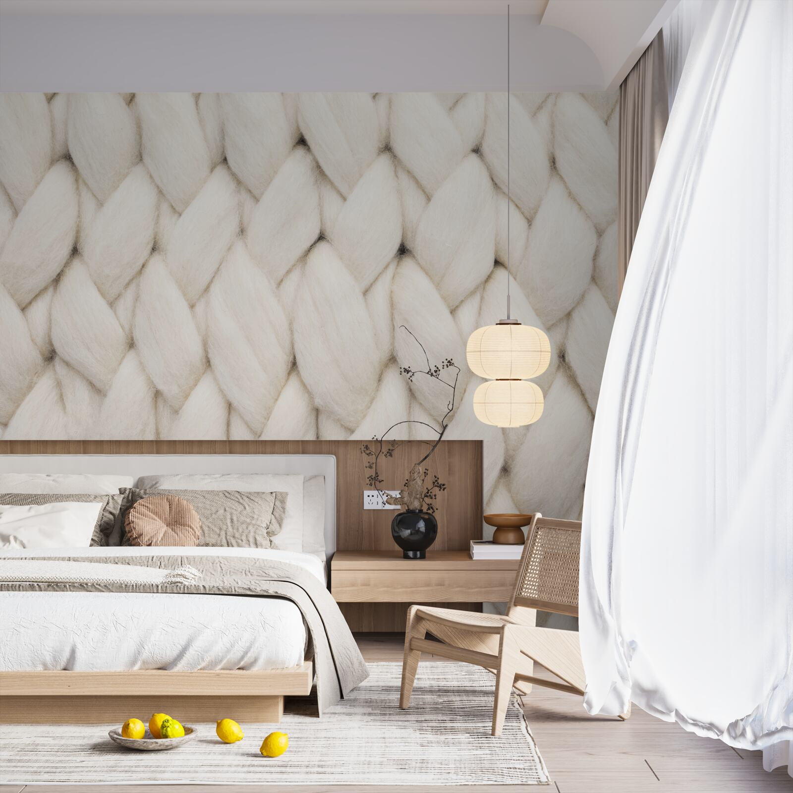 Фотошпалери плетіння нитками