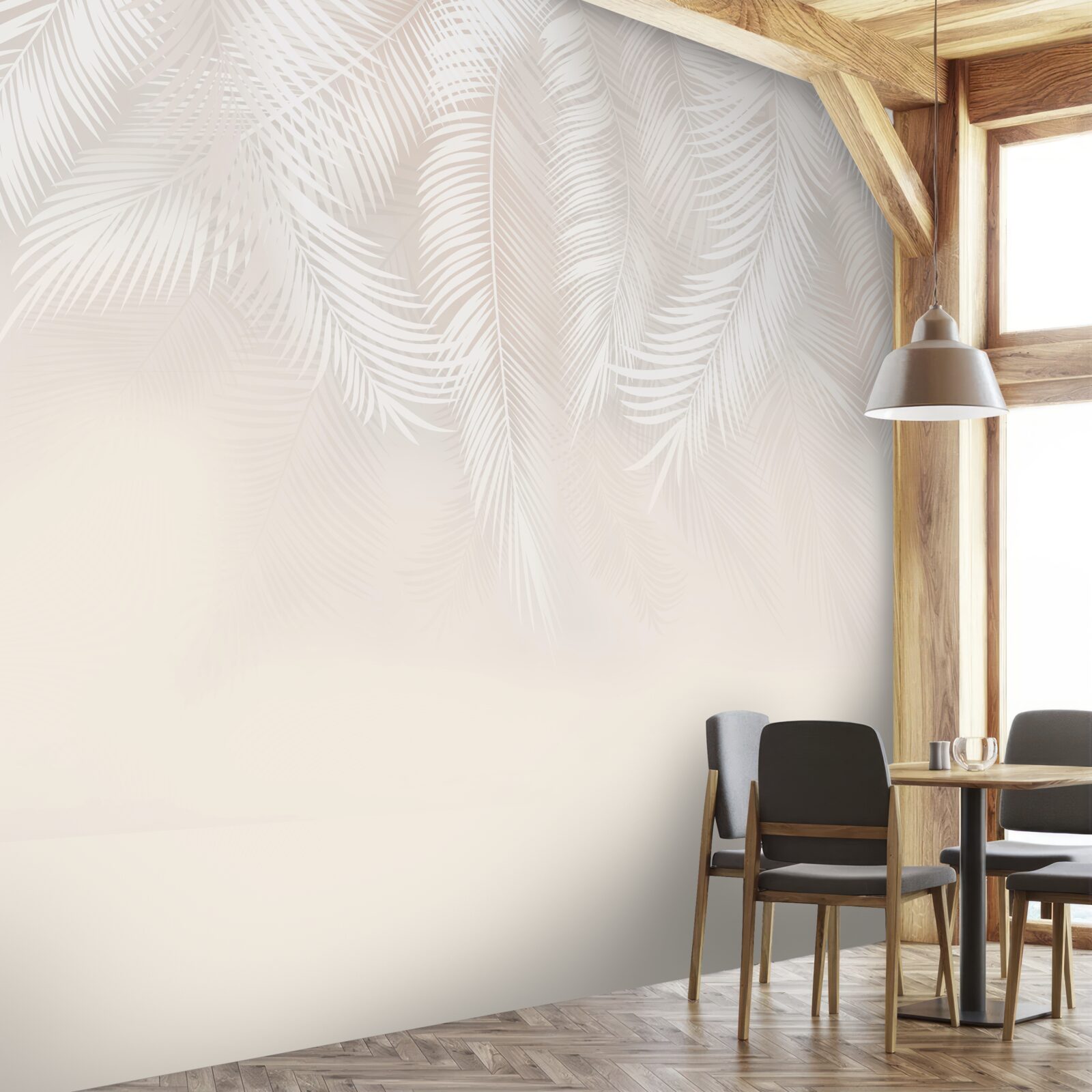 Фотошпалери світле оперення, що спадає донизу