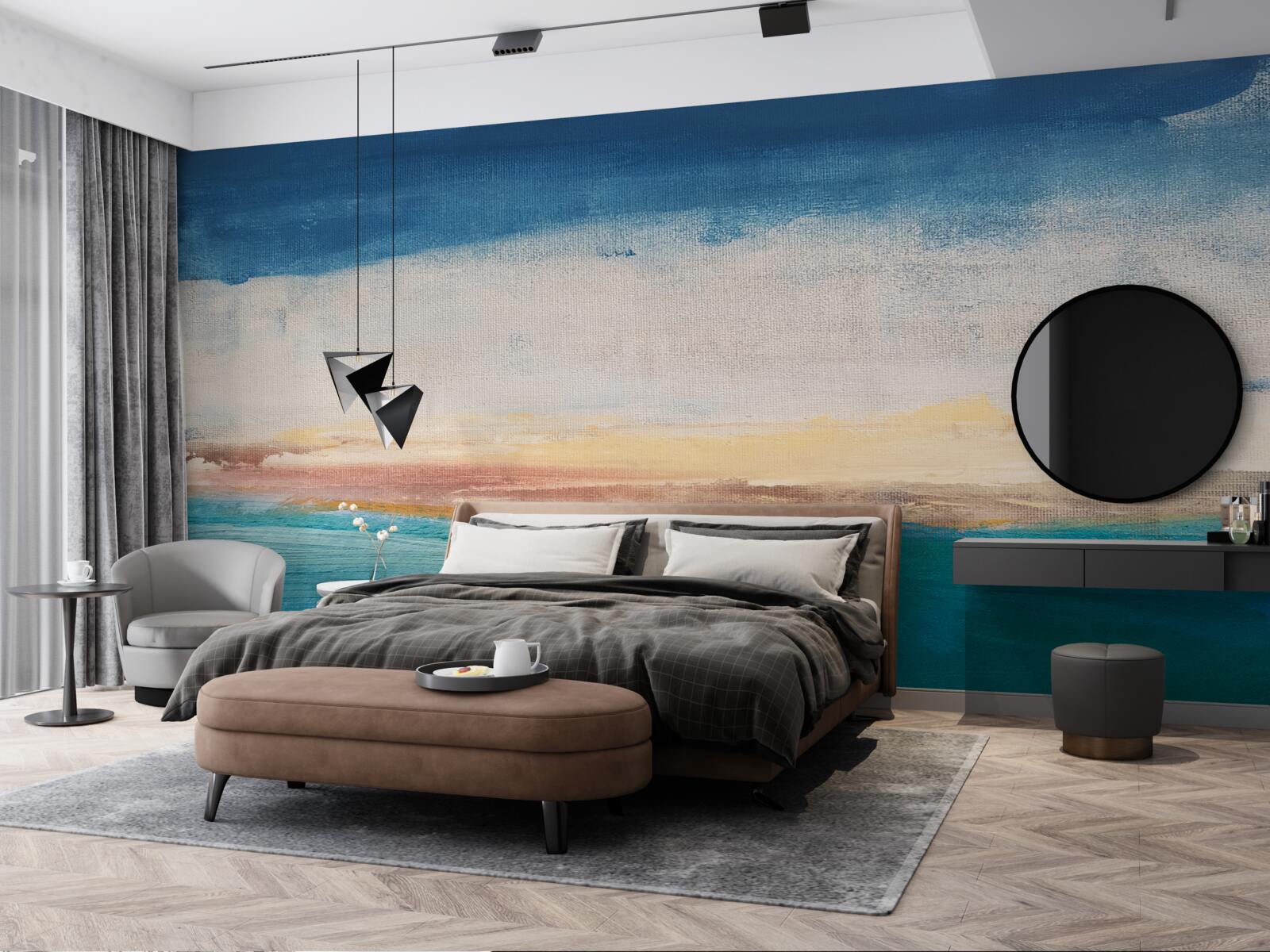 Фотошпалери мазки фарби різних кольорів